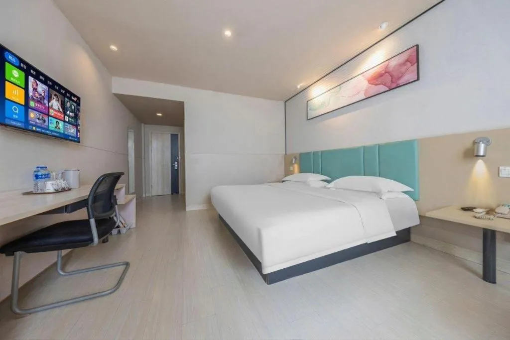 Bed in Jinjiang Inn Kunming Changshui Airport