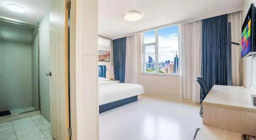 Bed in Jinjiang Inn Kunming Changshui Airport