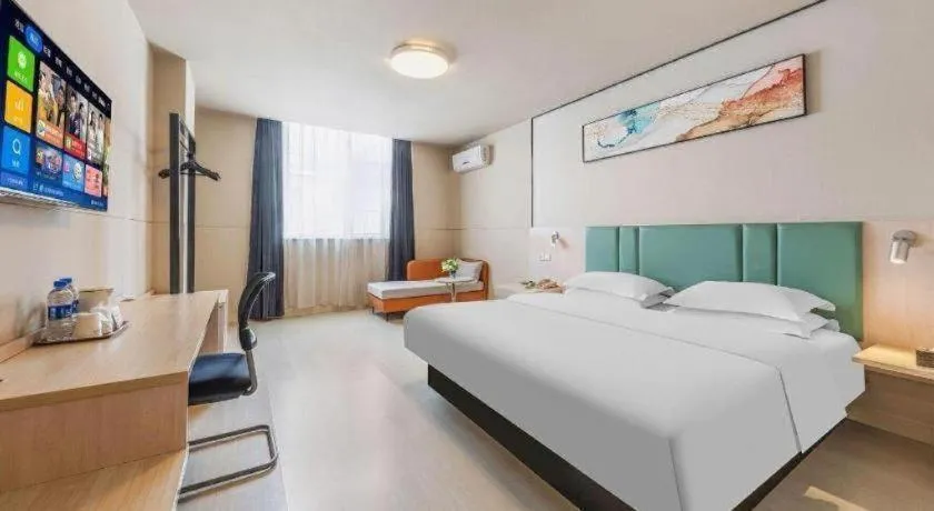 Bed in Jinjiang Inn Kunming Changshui Airport