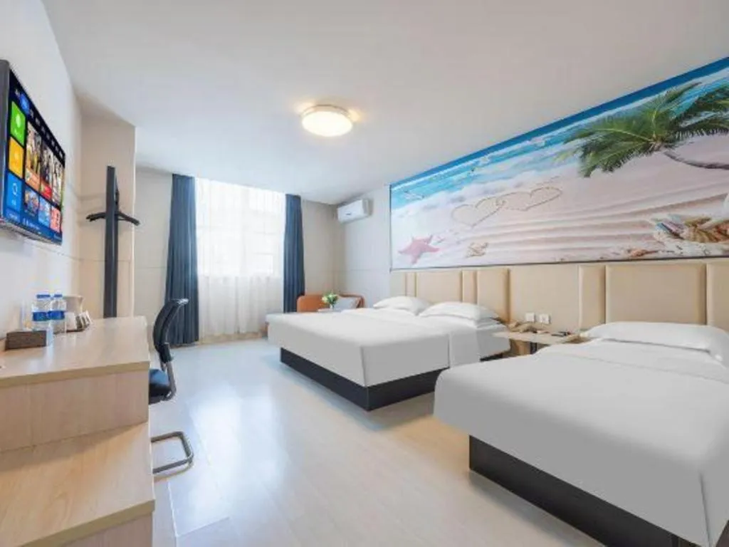 Bed in Jinjiang Inn Kunming Changshui Airport