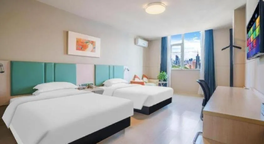 Bed in Jinjiang Inn Kunming Changshui Airport