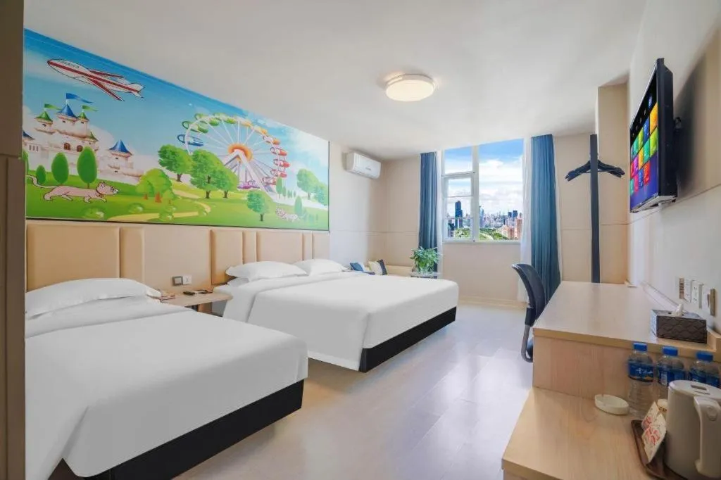 Bed in Jinjiang Inn Kunming Changshui Airport