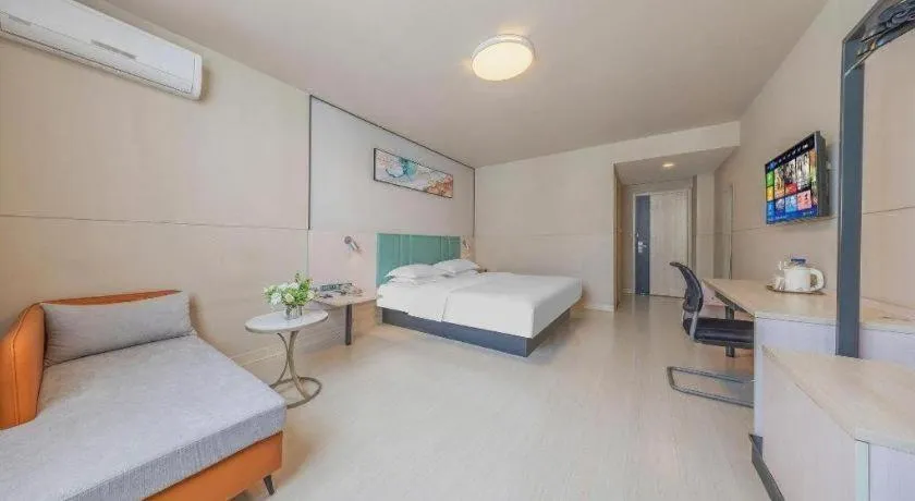 Bed in Jinjiang Inn Kunming Changshui Airport