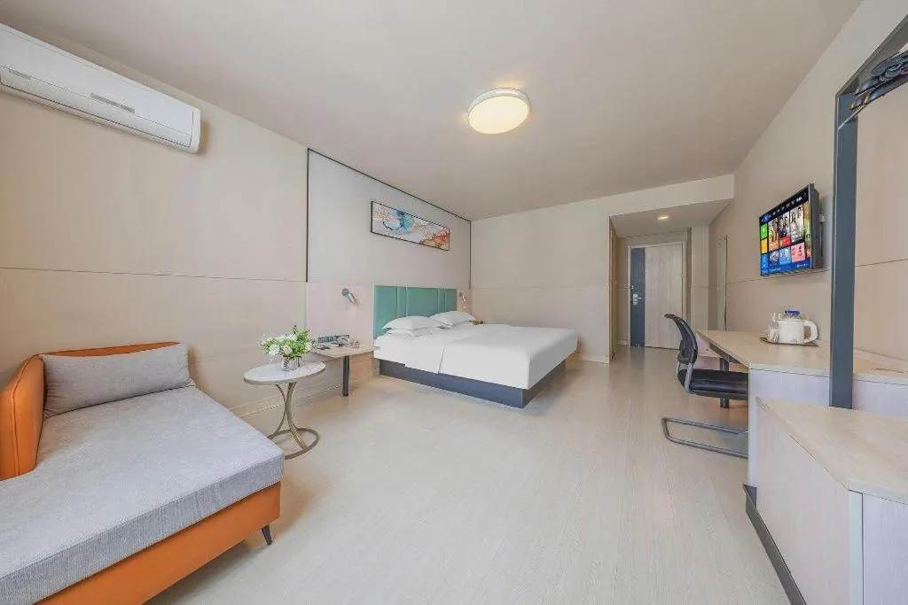 Bed in Jinjiang Inn Kunming Changshui Airport