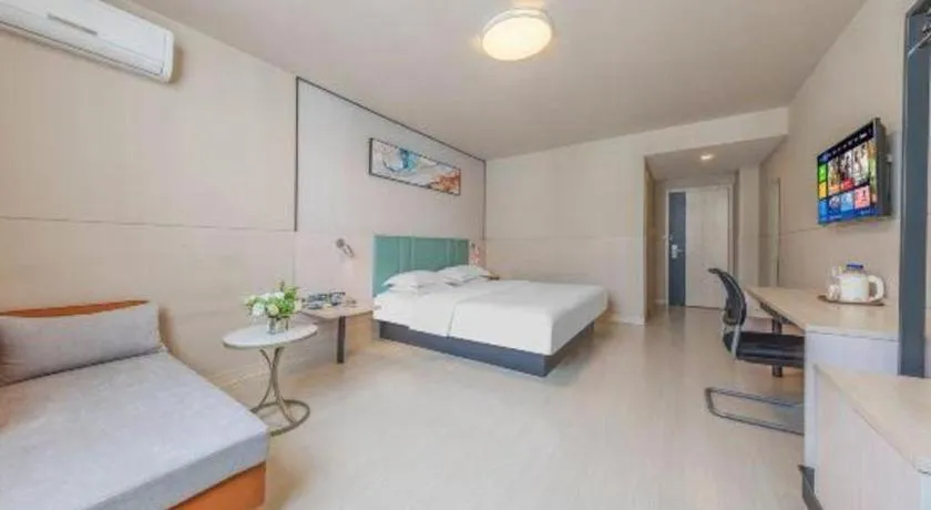 Bed in Jinjiang Inn Kunming Changshui Airport