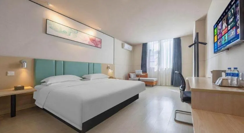 Bed in Jinjiang Inn Kunming Changshui Airport