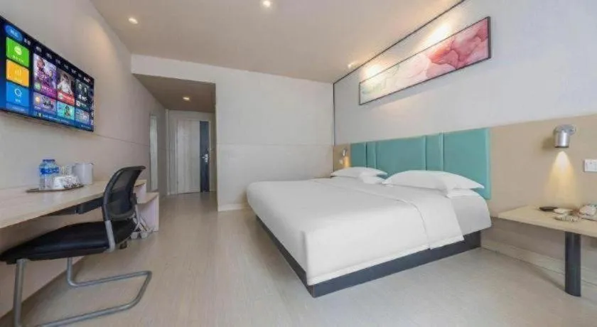 Bed in Jinjiang Inn Kunming Changshui Airport