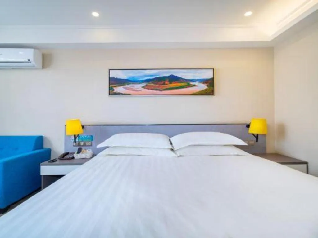 Bed in Jinjiang Inn Kunming Changshui Airport