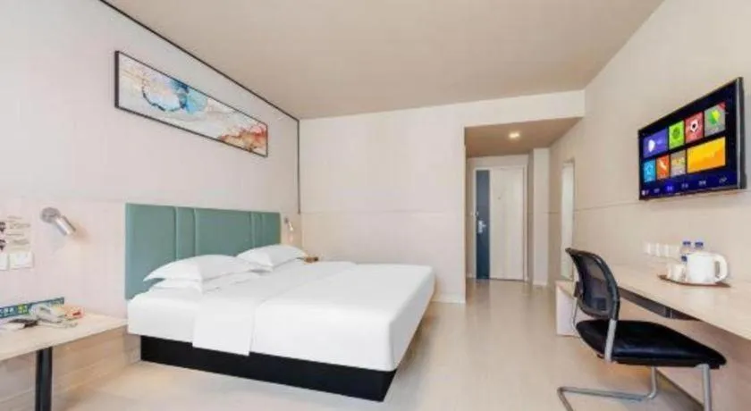 Bed in Jinjiang Inn Kunming Changshui Airport