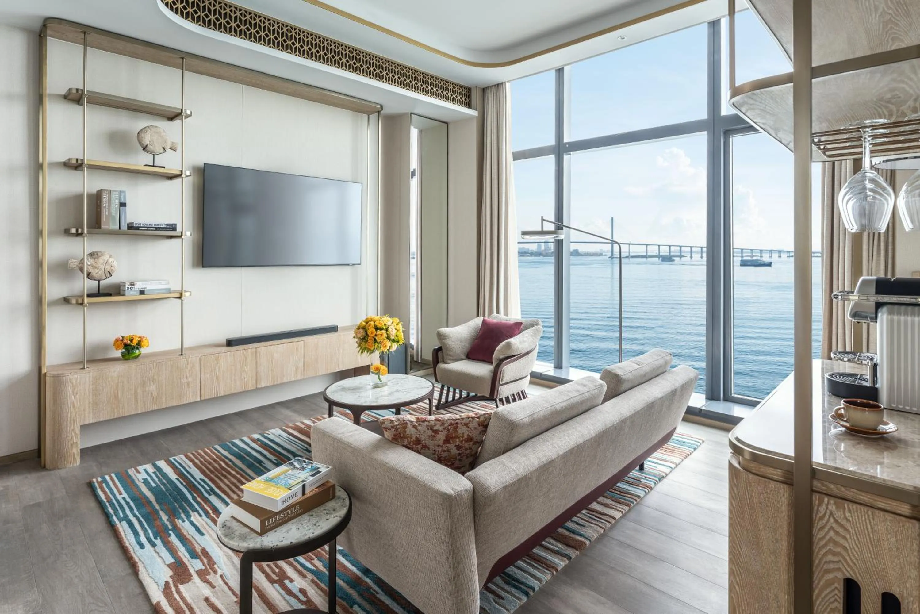 Living room in NUSTAR Hotel Cebu