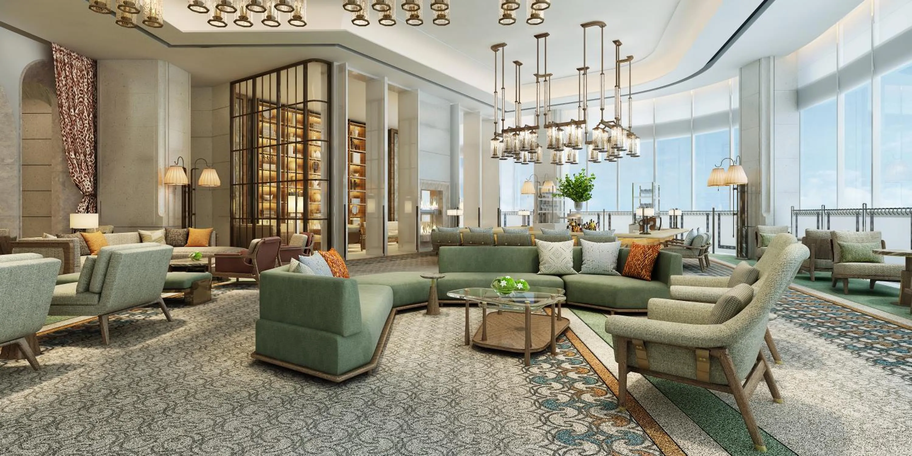 Seating area in NUSTAR Hotel Cebu