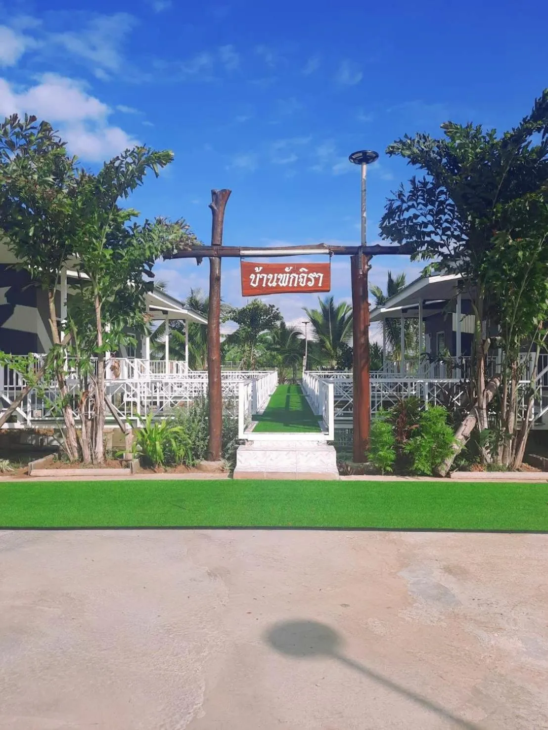 Garden view in Jira Hotel