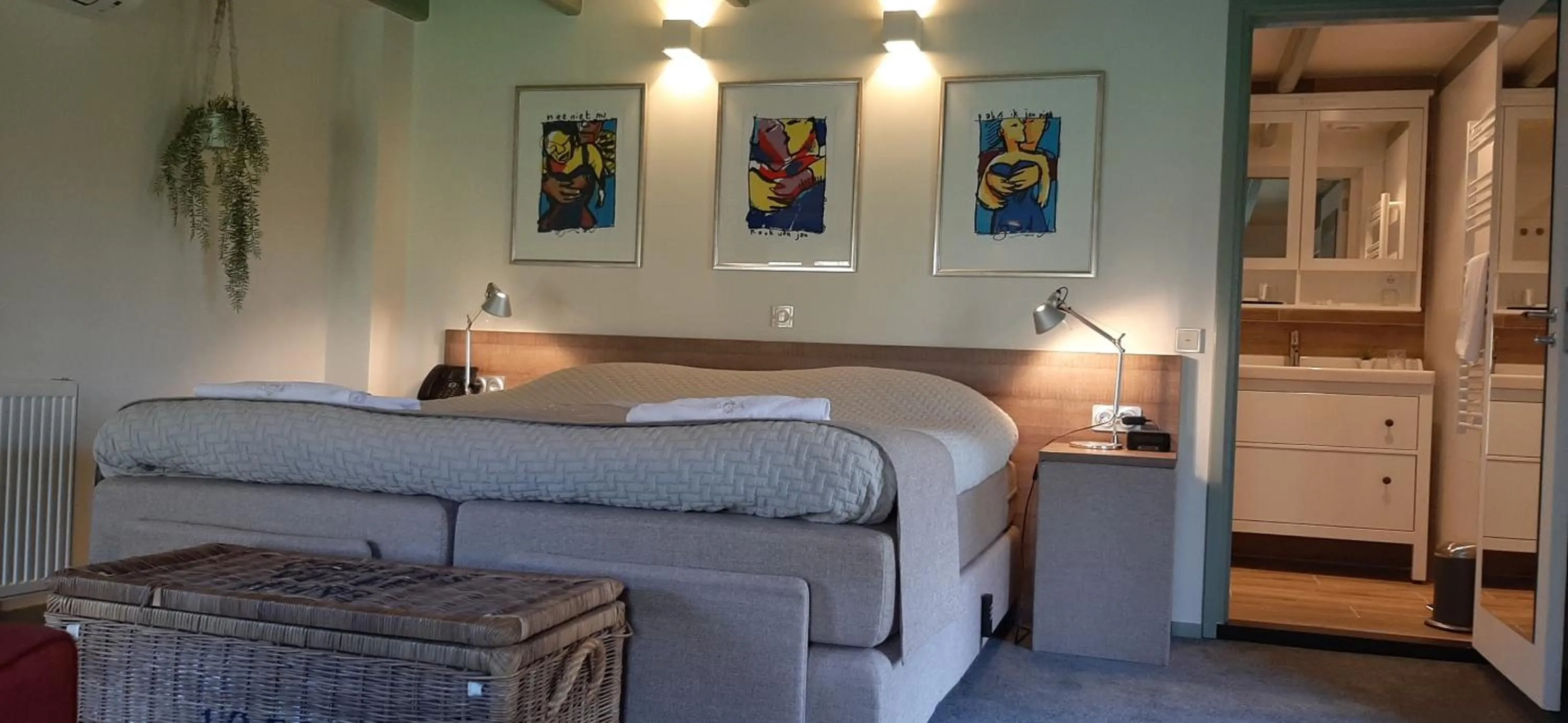 Bed in B&B en SPA Landgoed Matanze