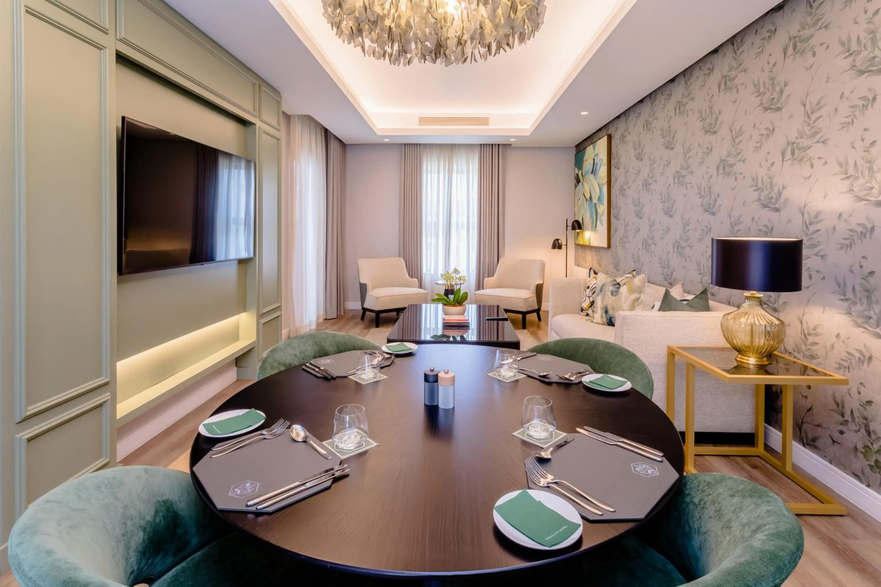 Living room in Steyn City Hotel by Saxon