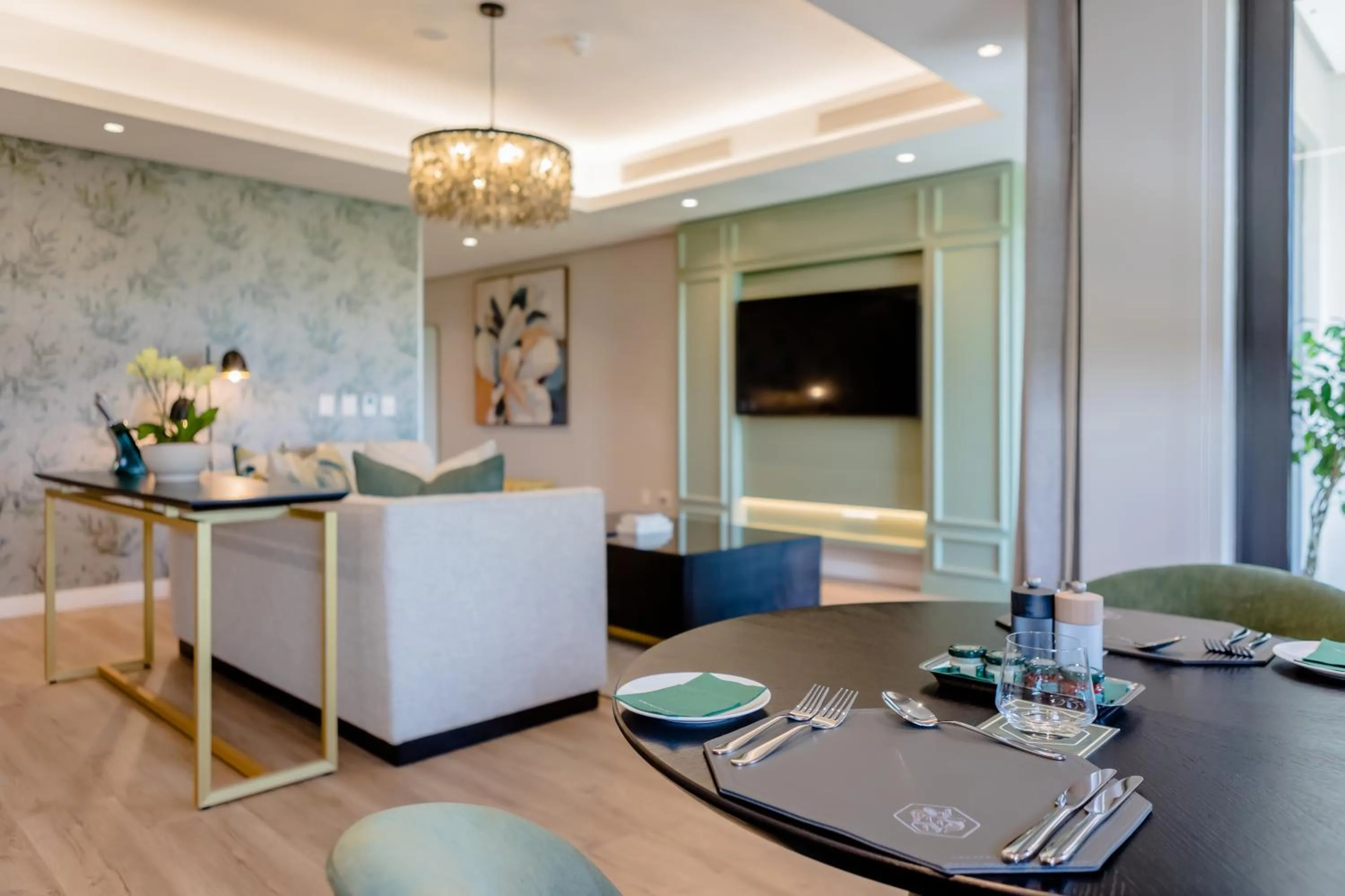 Living room in Steyn City Hotel by Saxon