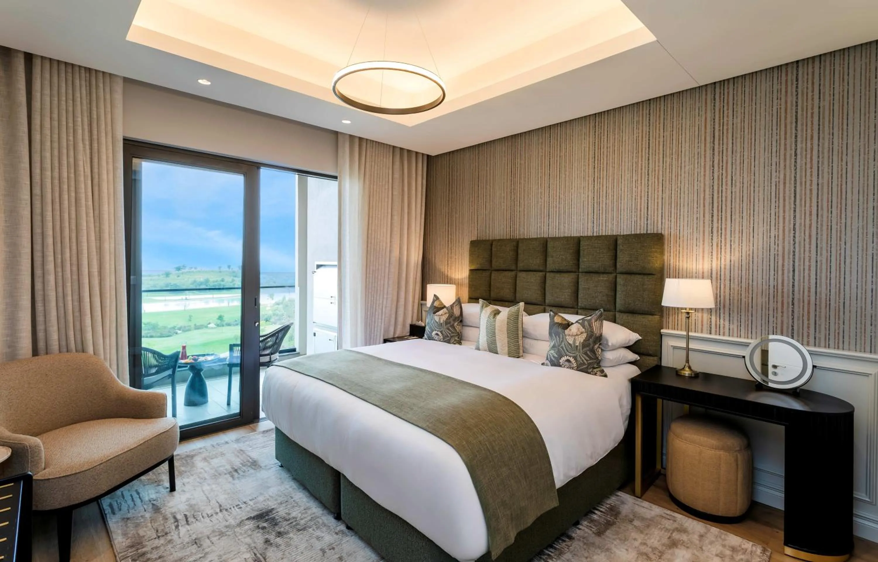 View (from property/room), Bed in Steyn City Hotel by Saxon