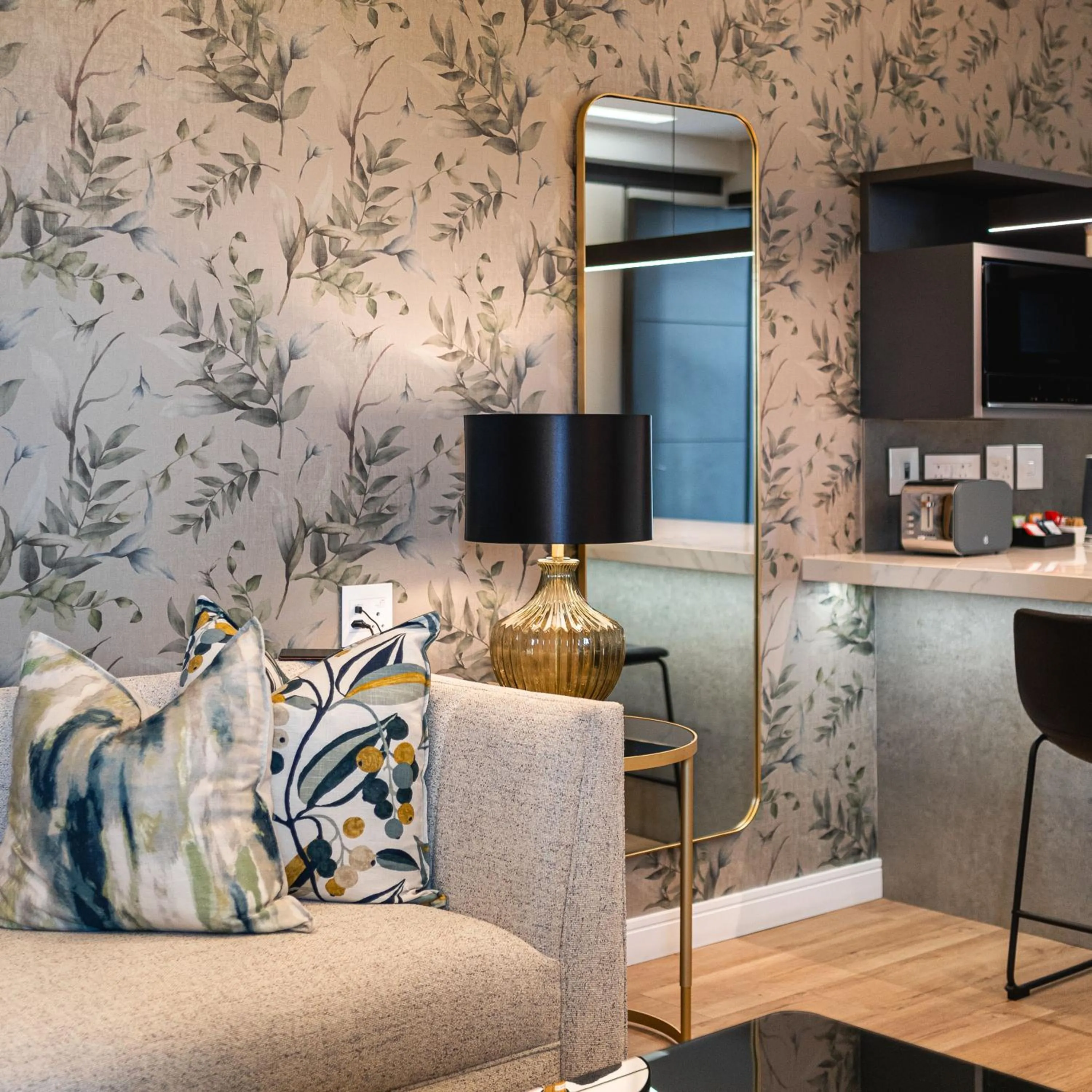 Living room in Steyn City Hotel by Saxon