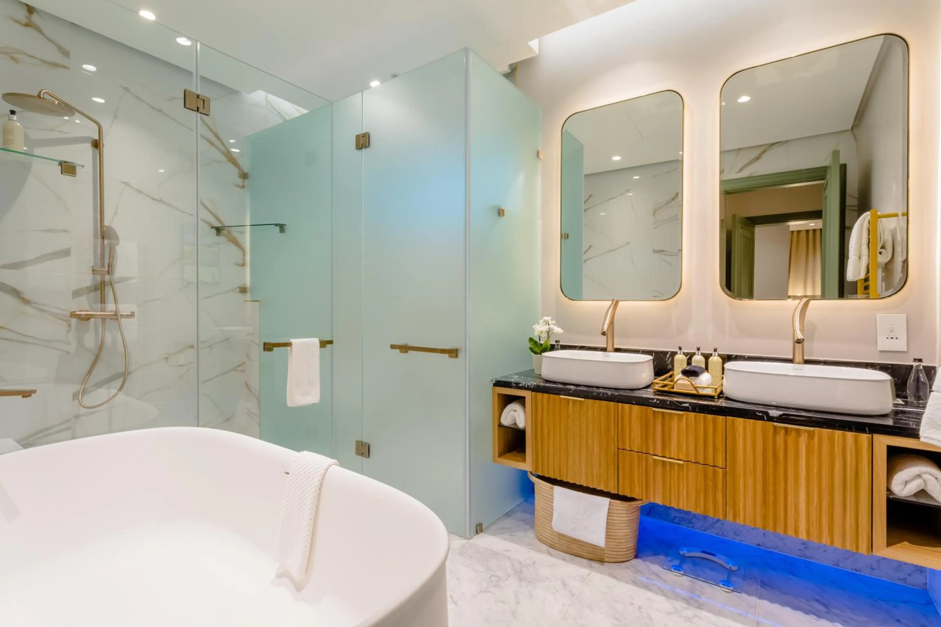 Bathroom in Steyn City Hotel by Saxon