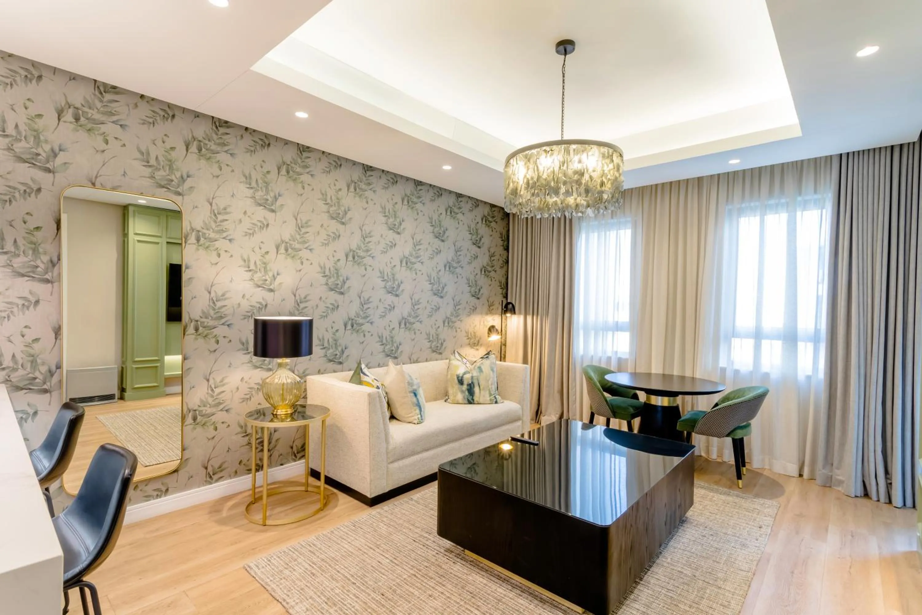 Living room in Steyn City Hotel by Saxon