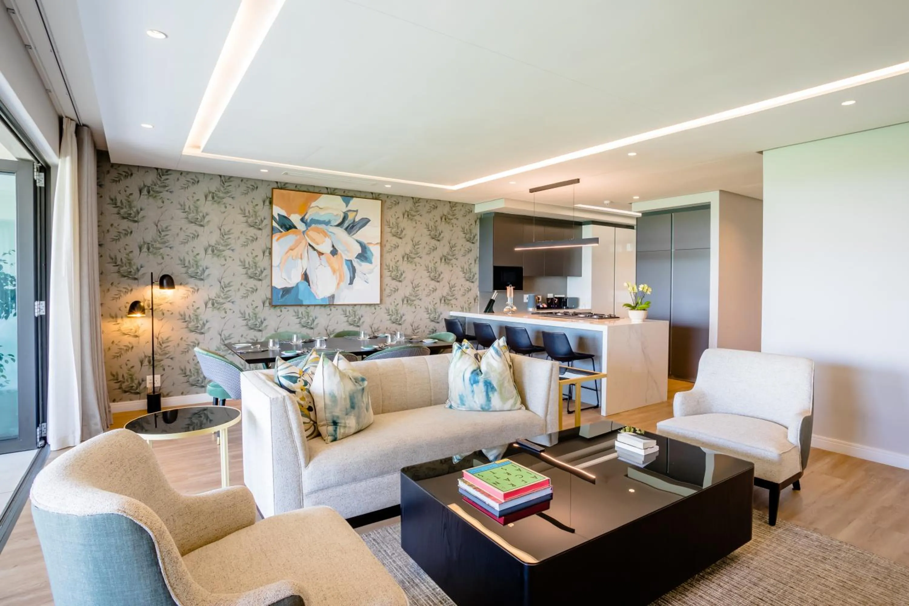 Living room in Steyn City Hotel by Saxon