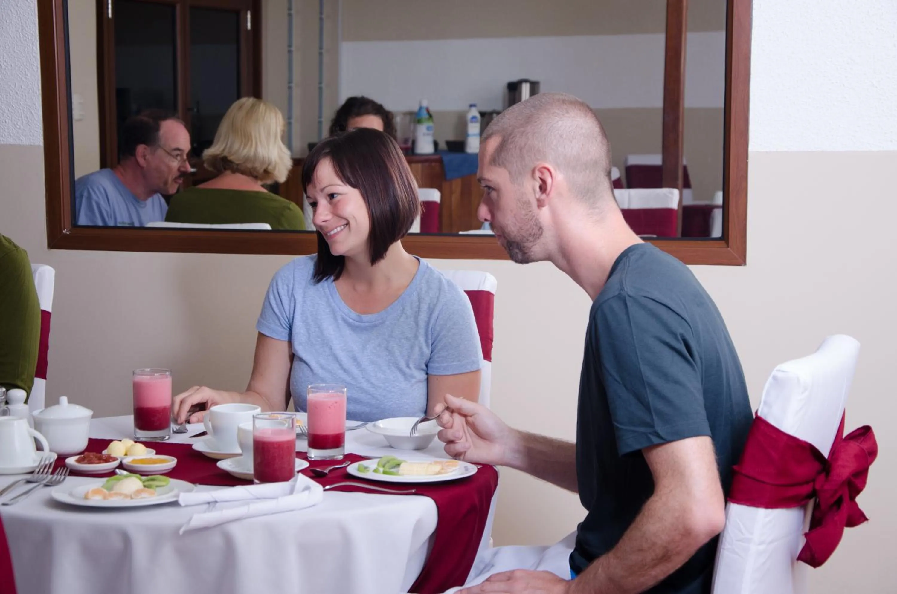 Dining area in Hotel Palace Galapagos