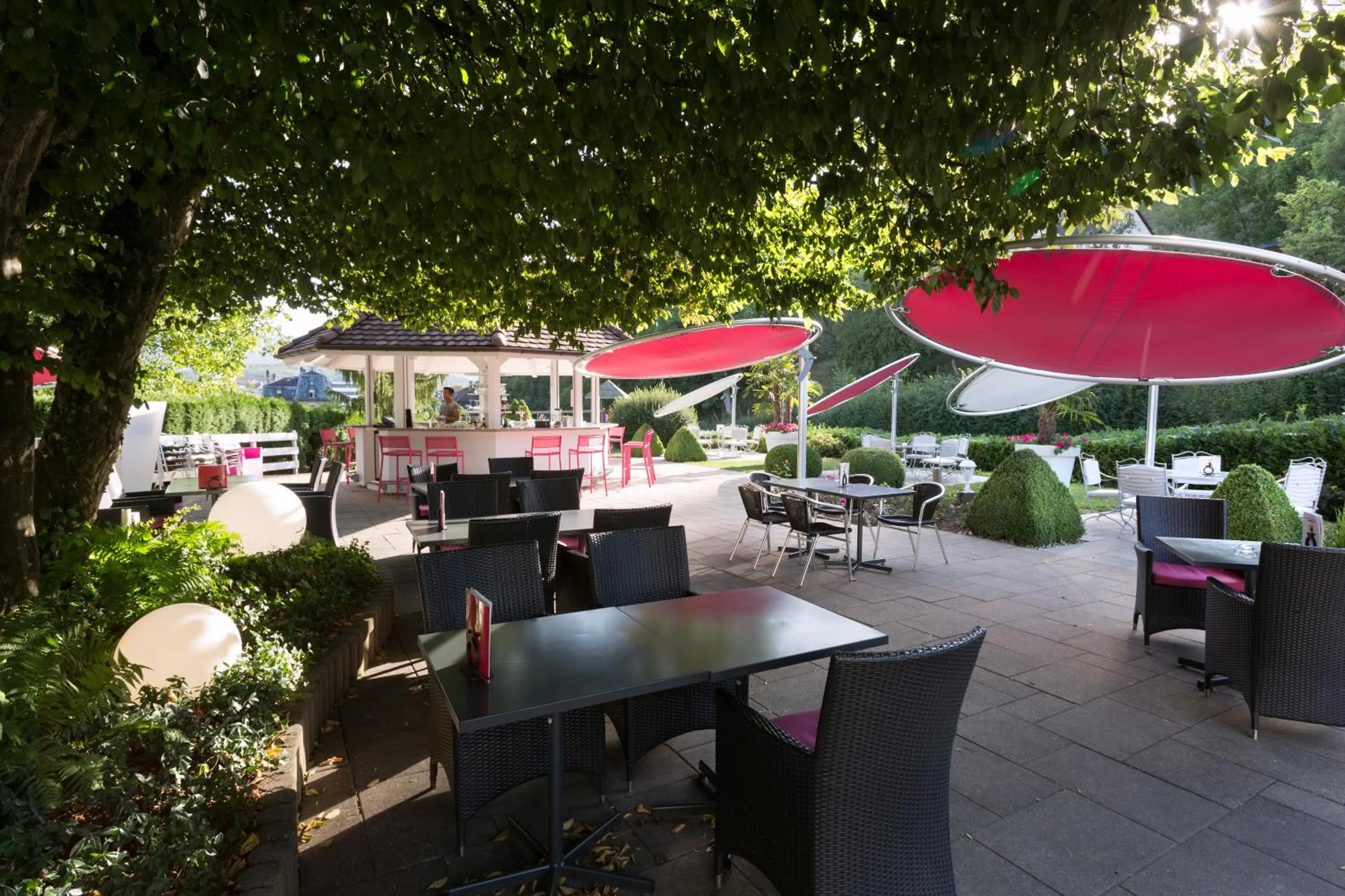 Patio in Hôtel Bellevue