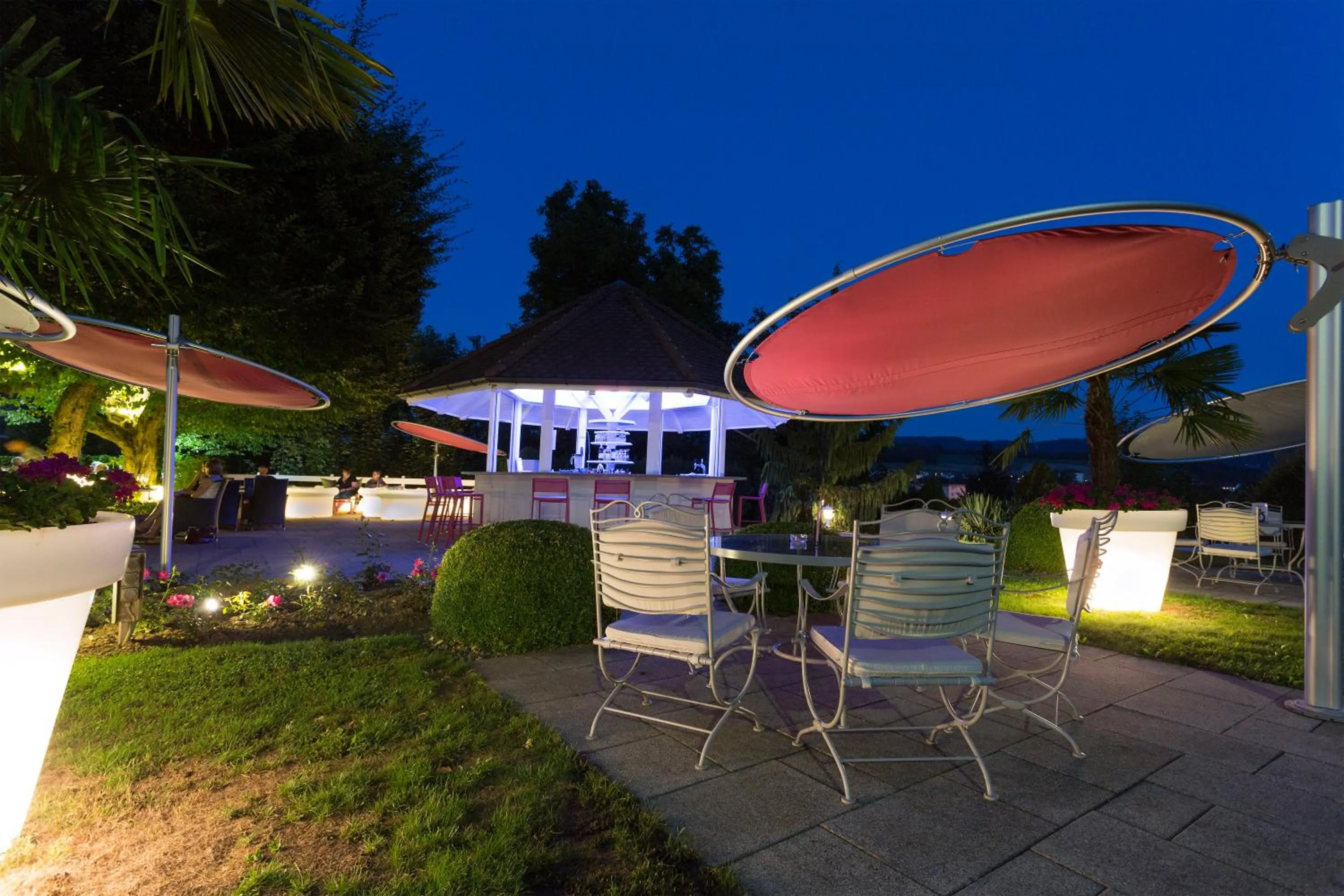 Patio in Hôtel Bellevue