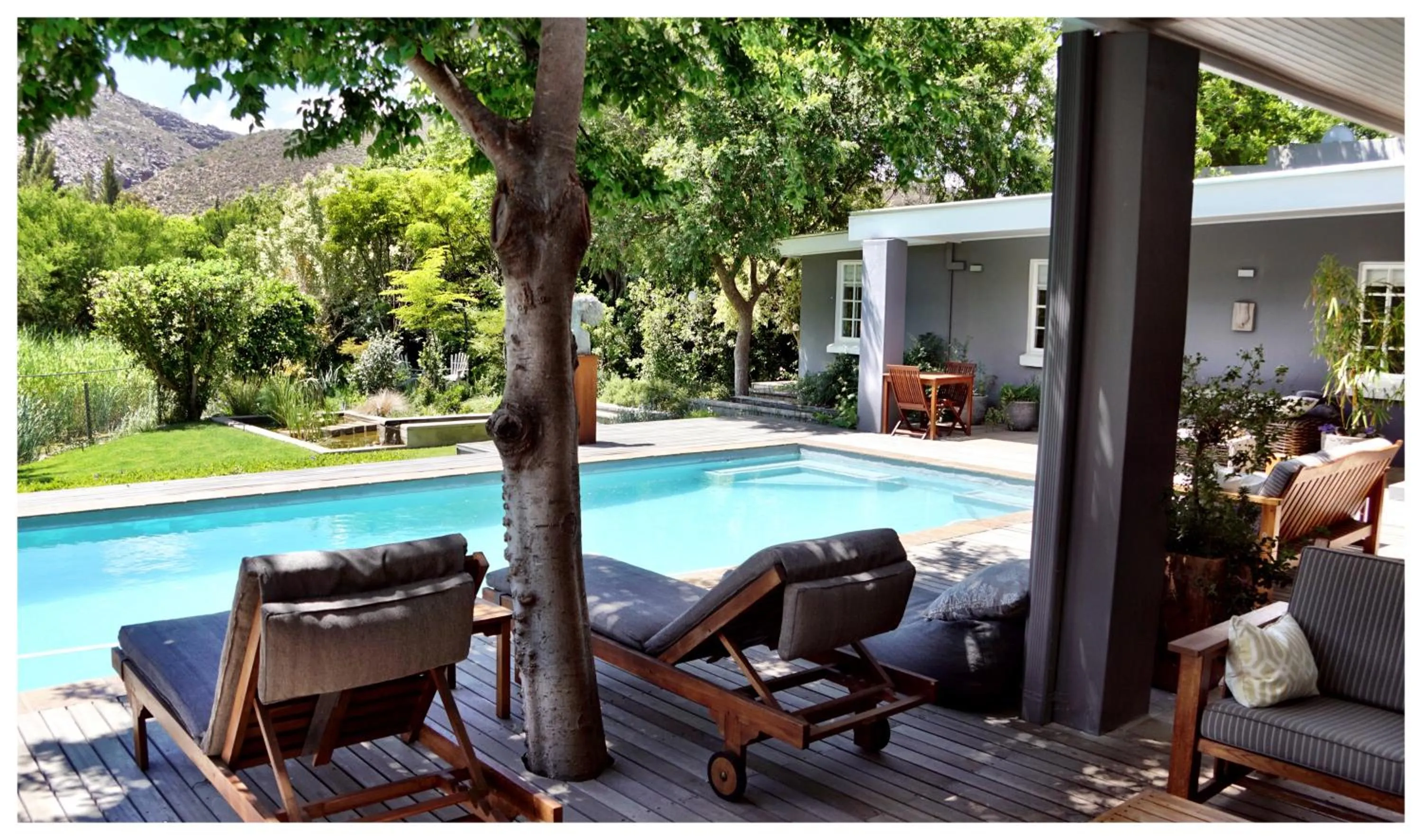 Pool view in In Abundance Guest House