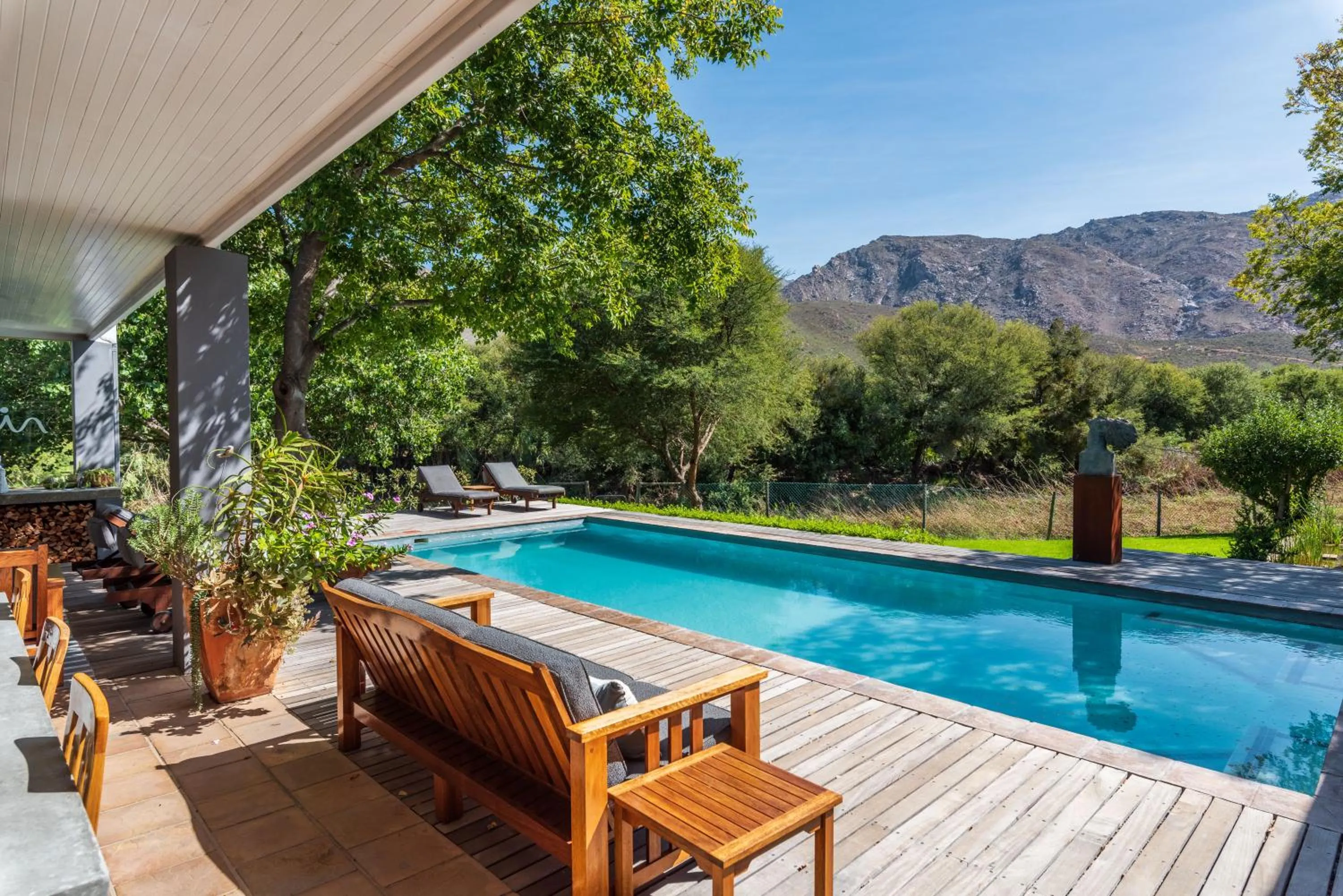 Swimming pool in In Abundance Guest House