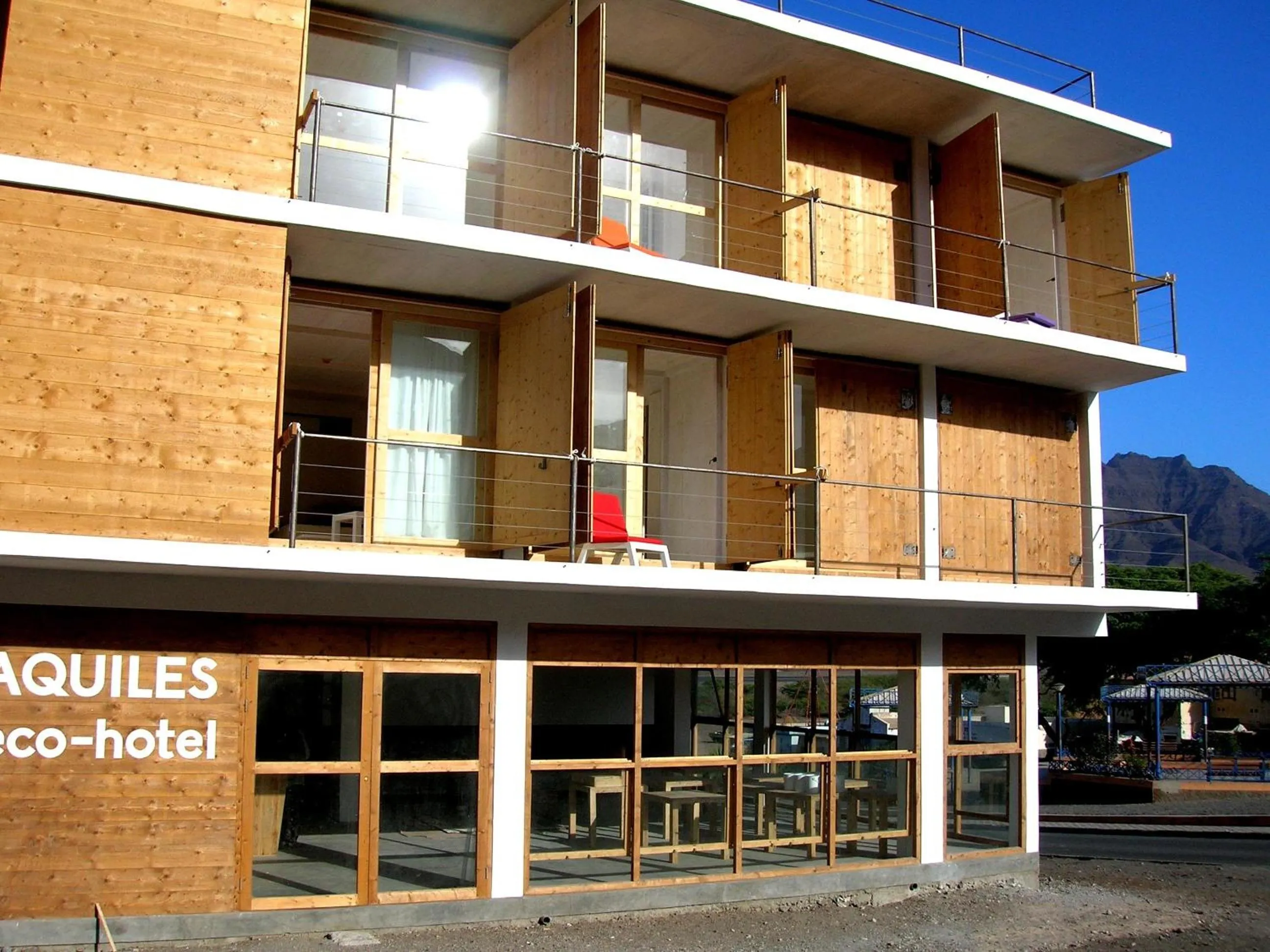 Facade/entrance in Aquiles Eco Hotel