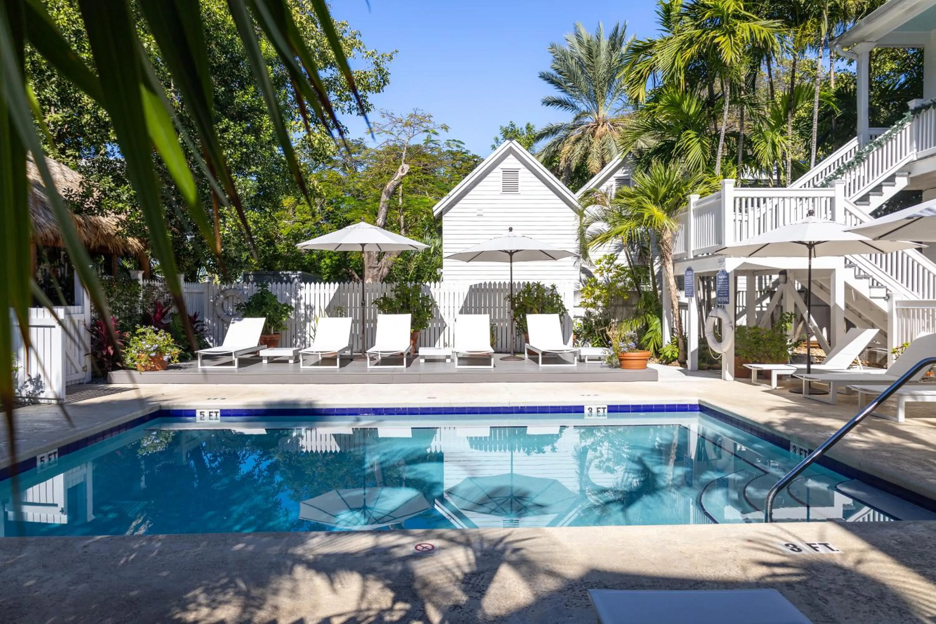 Pool view in The Key West Hotel