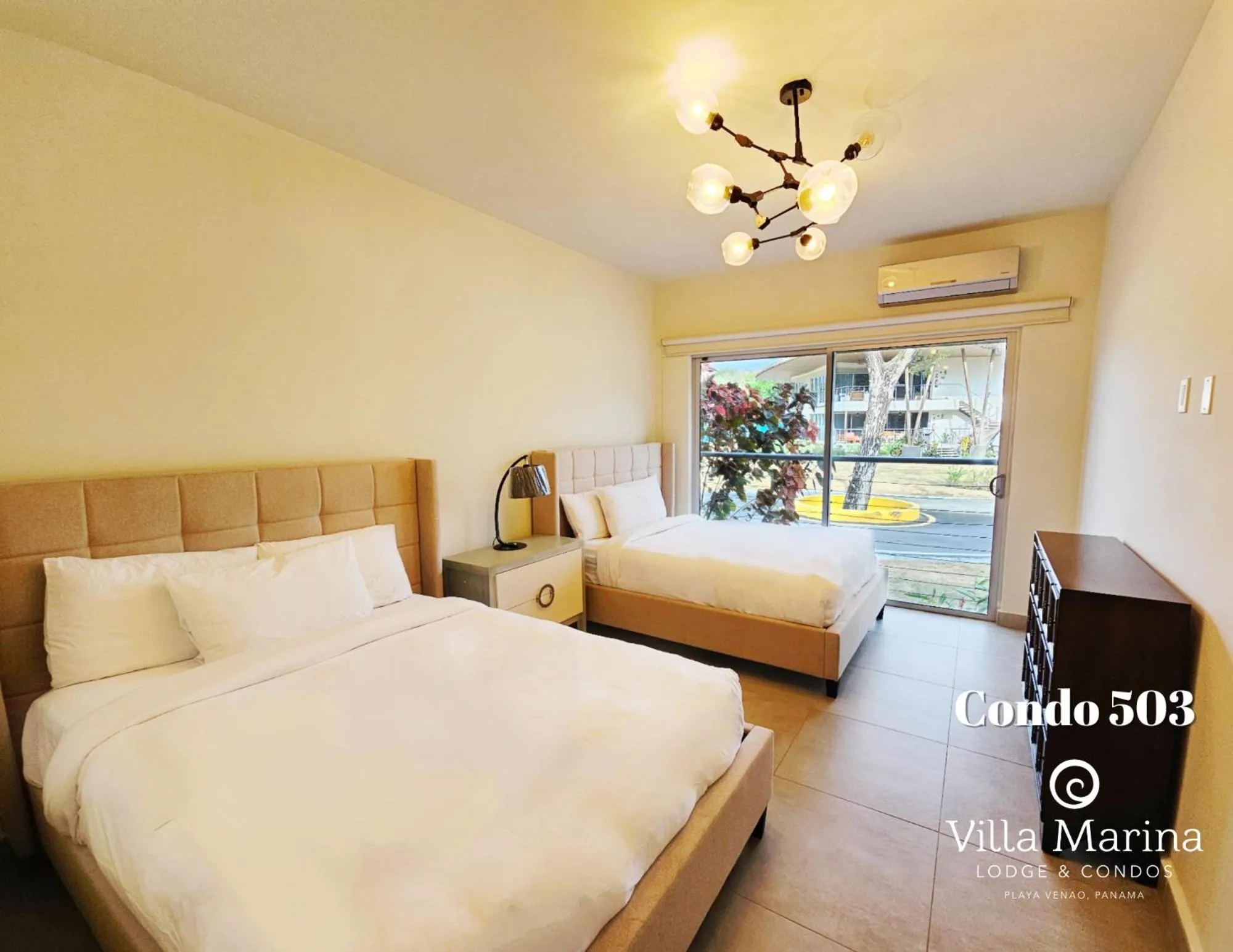 Bed in Villa Marina Lodge & Condos