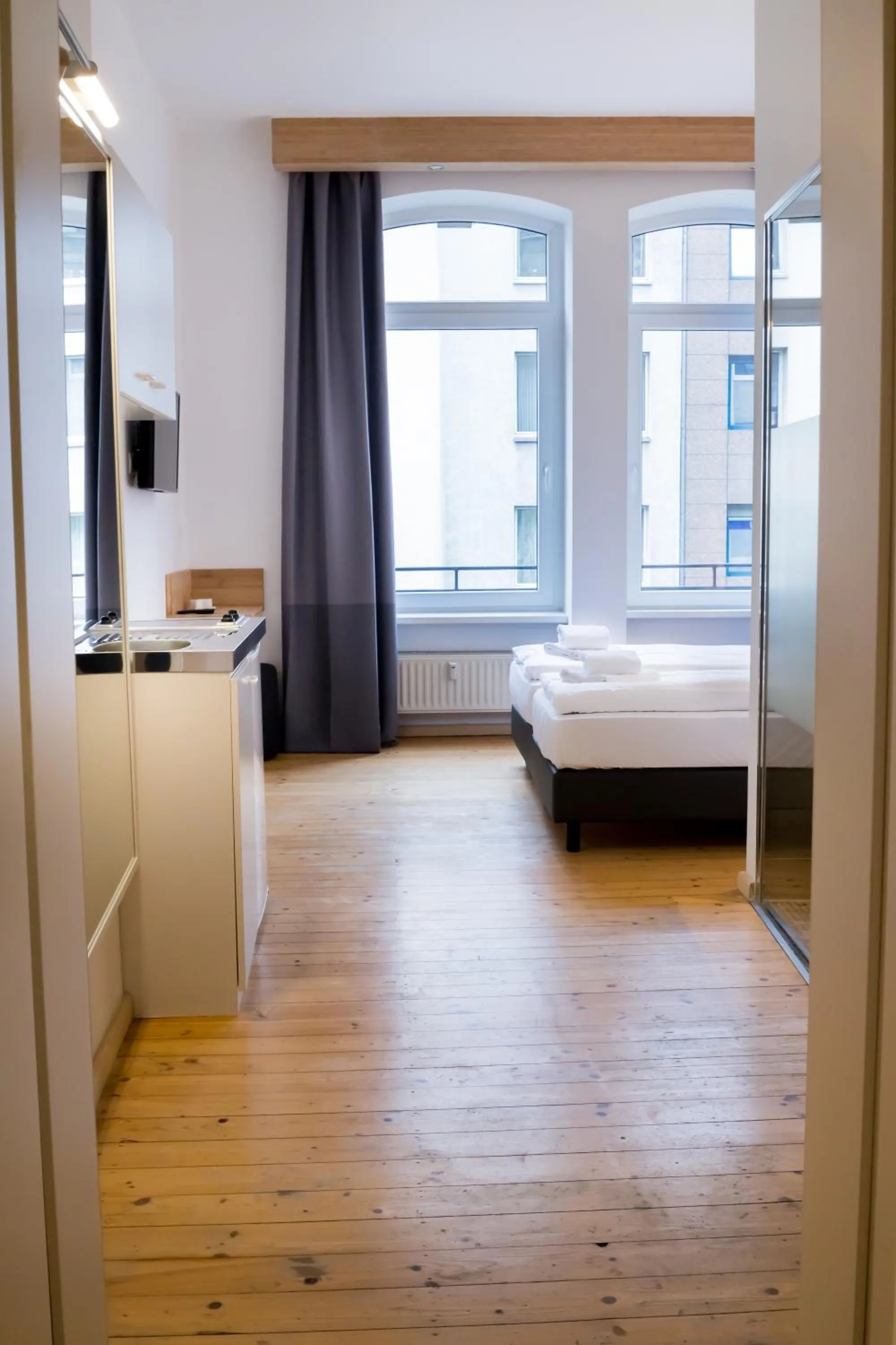 Bedroom, Bed in dingdong koblenz - city apartments