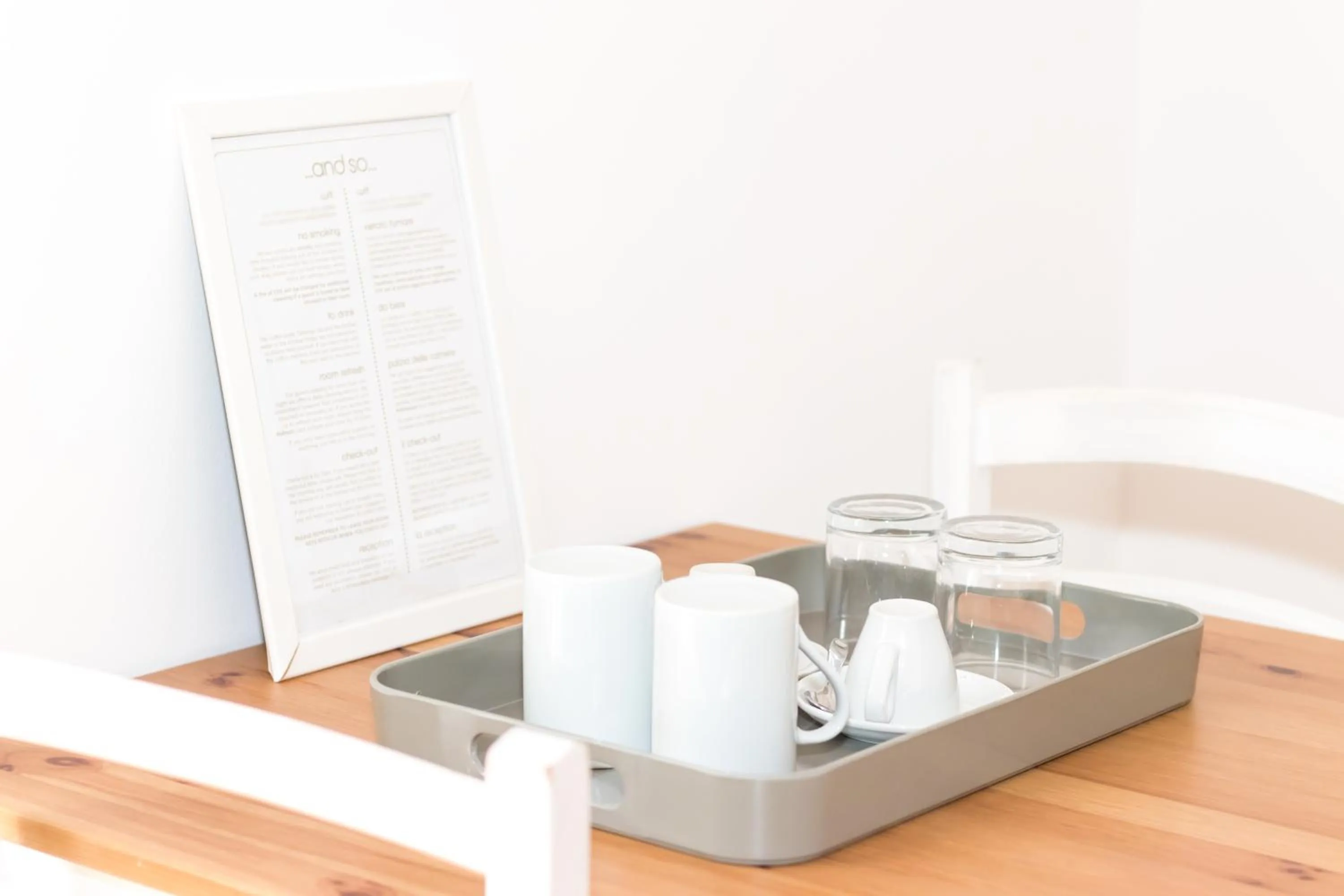 Coffee/tea facilities in And So