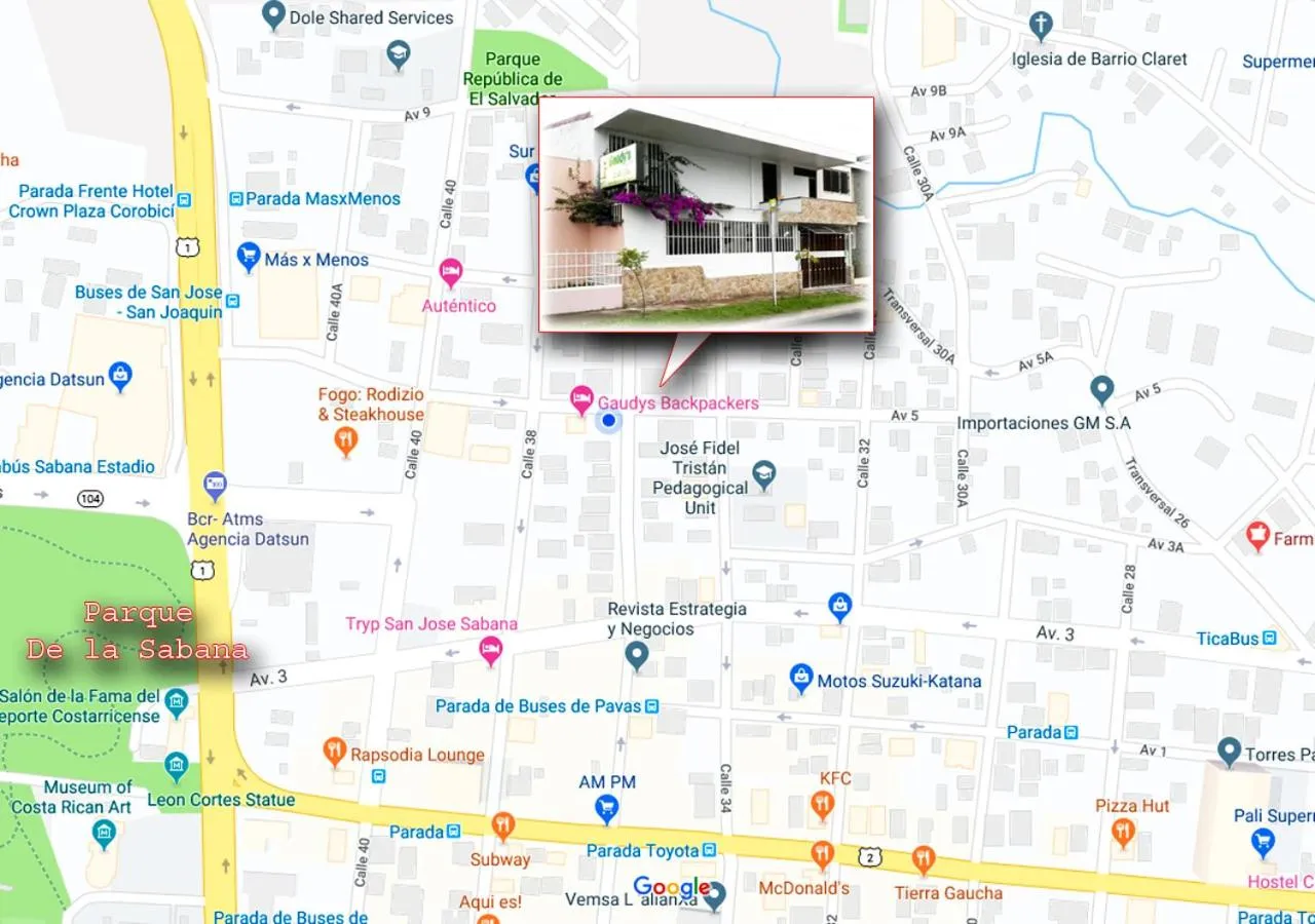 Bird's eye view in Gaudy's Hotel