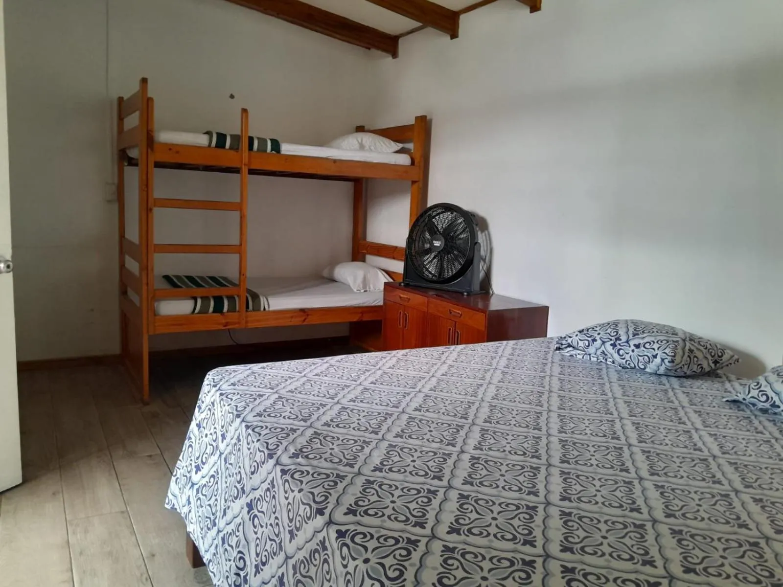 Bed in Gaudy's Hotel