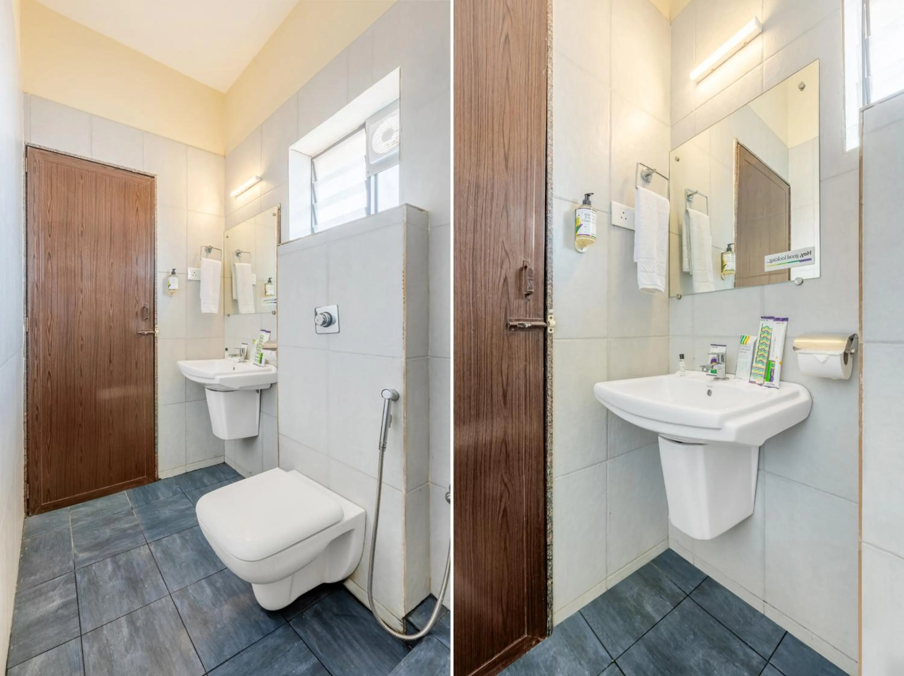 Bathroom in Treebo Sky City Grand, 5 Min From Mangalore Airport