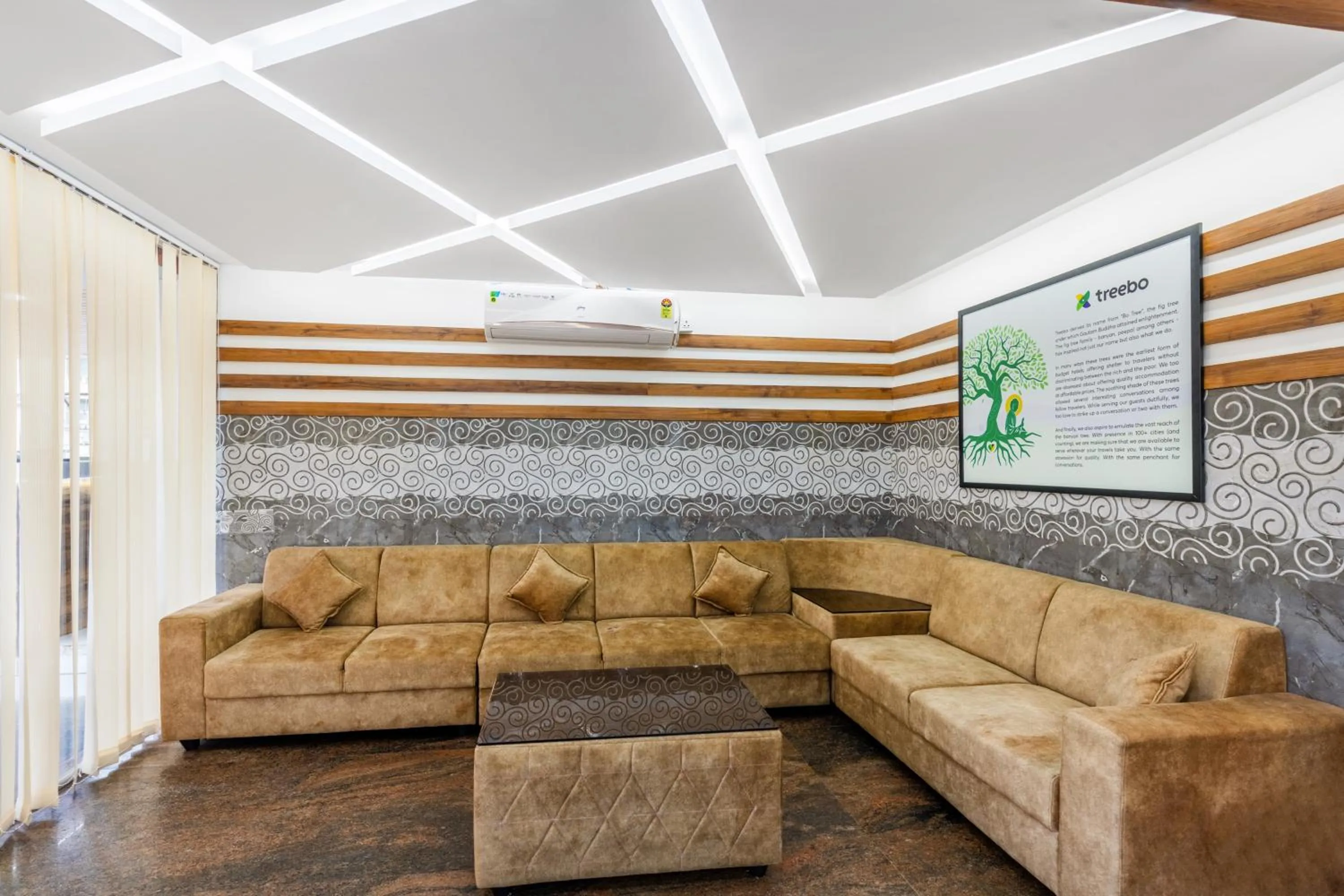 Lobby or reception in Treebo Sky City Grand, 5 Min From Mangalore Airport