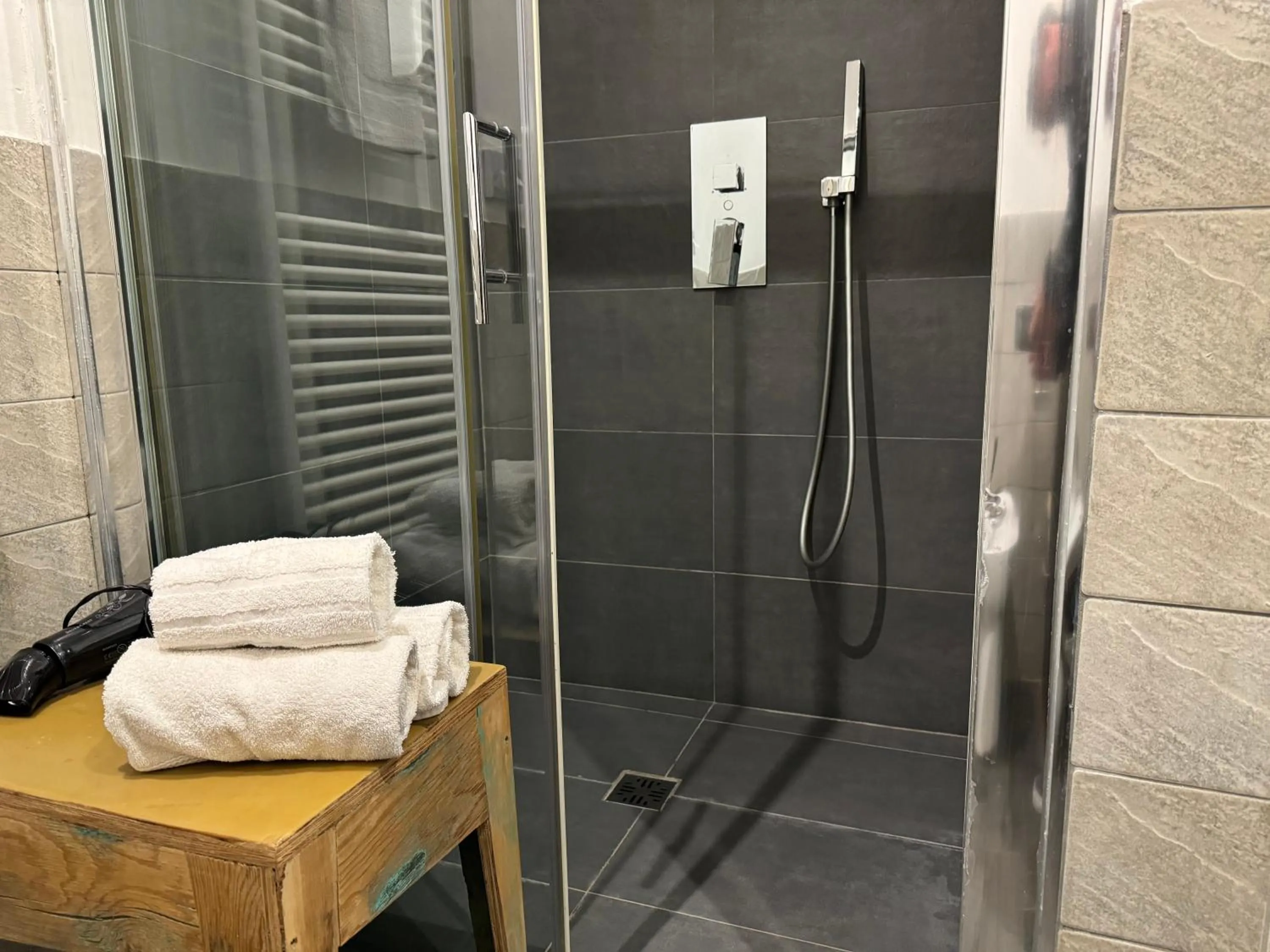 Shower in AQUAROOMS Suites