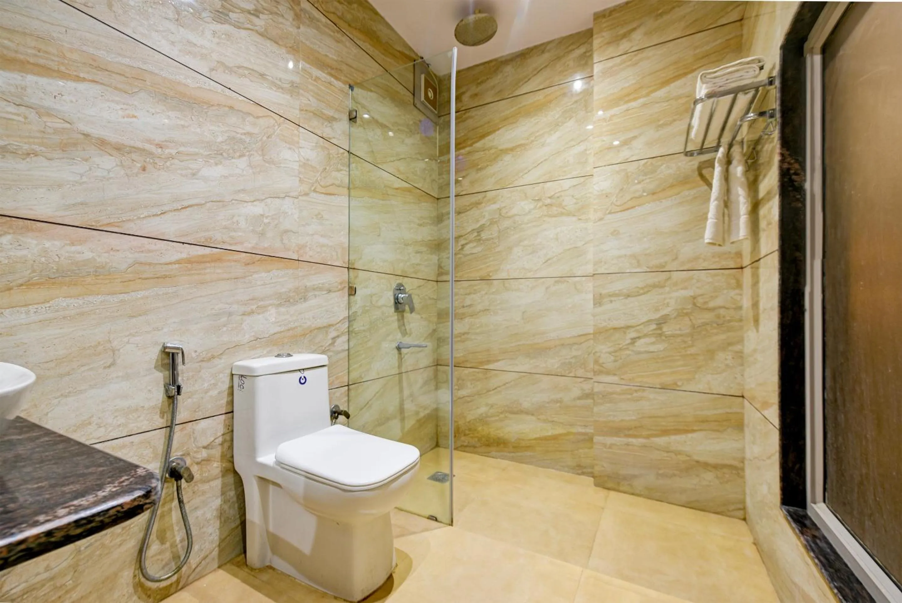 Shower in The Pearl Plaza Hotel in City Centre - Near New Delhi Railway Station