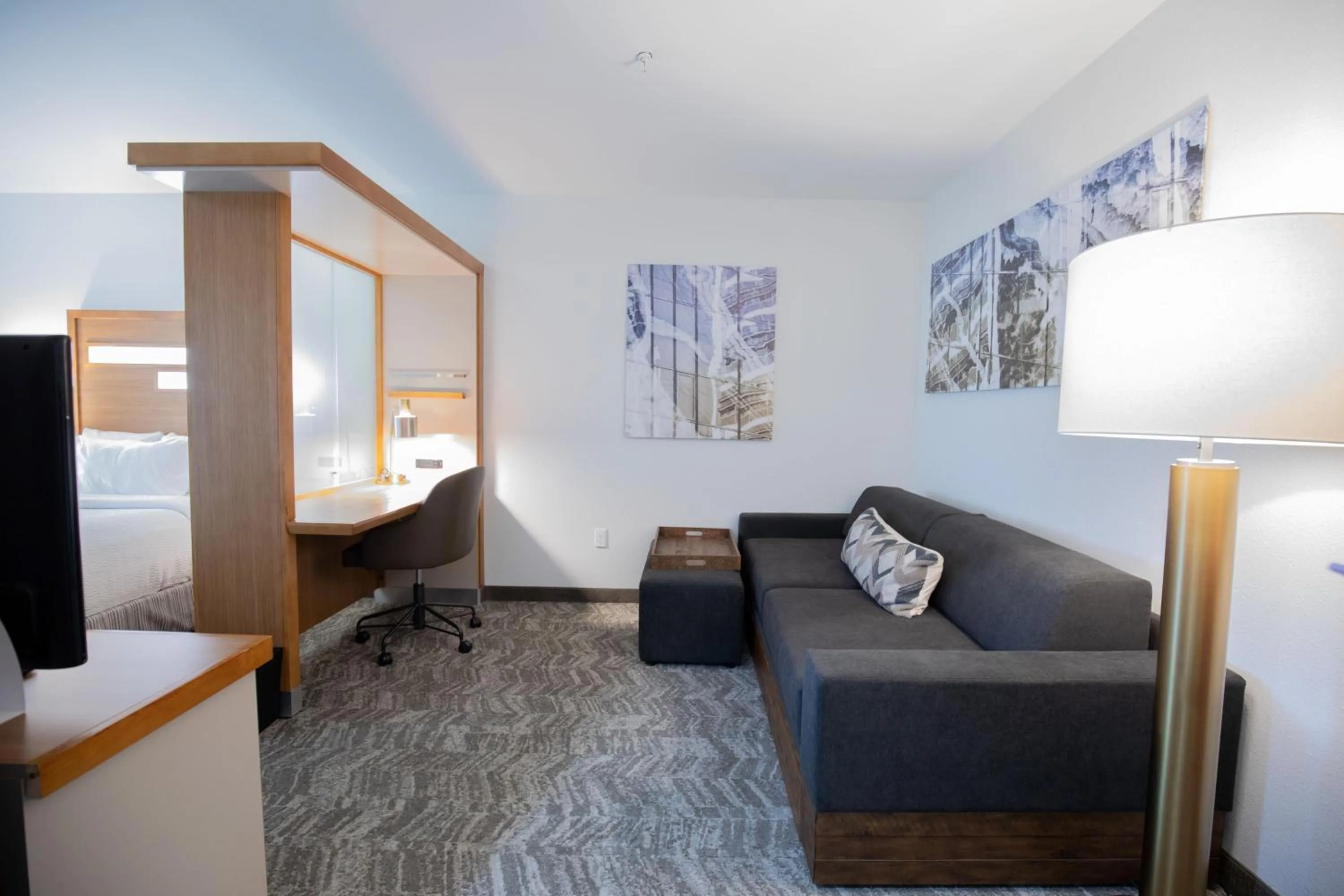 Bedroom, Bed in SpringHill Suites by Marriott Baton Rouge Gonzales