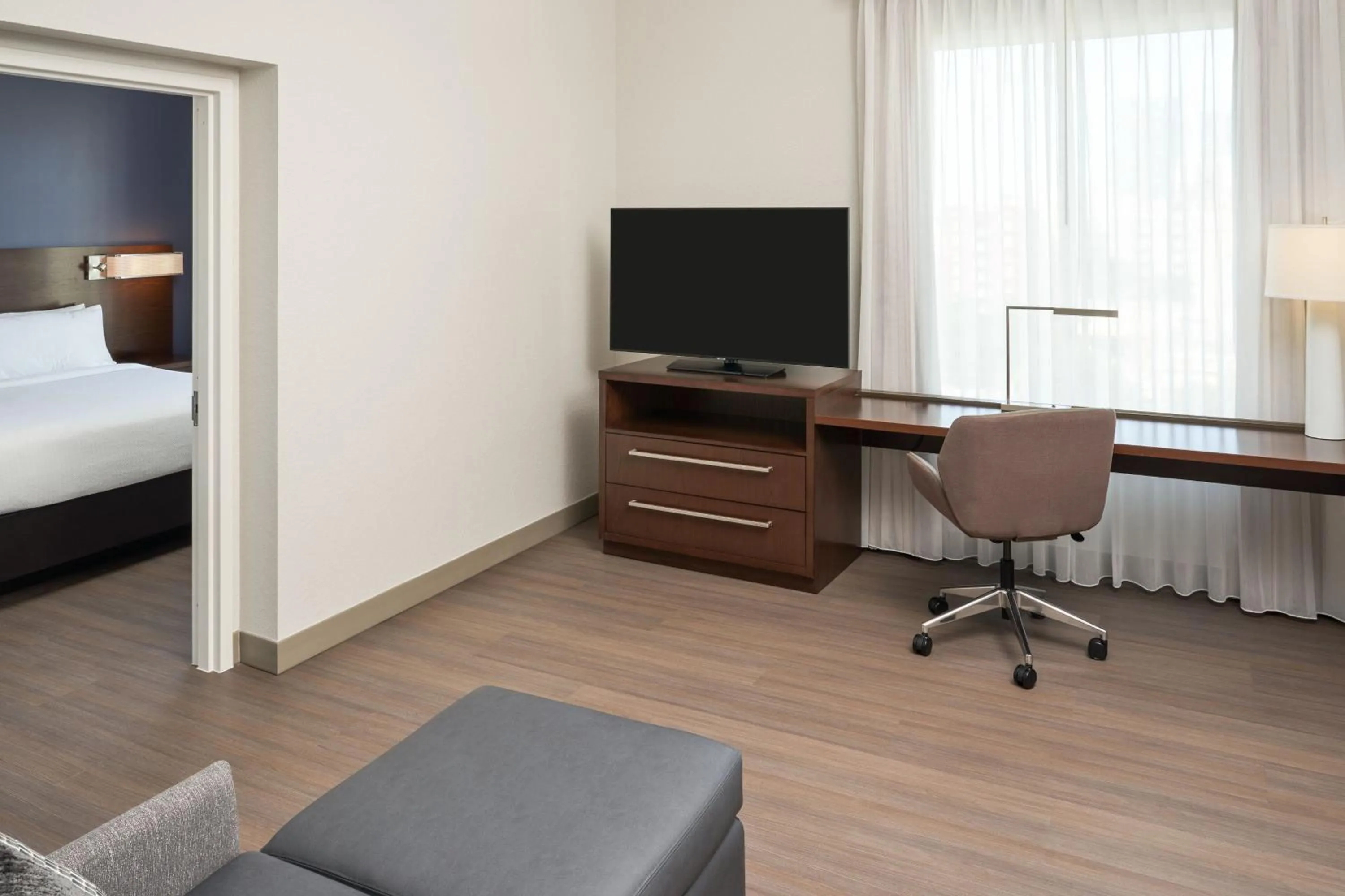 Living room, Bed in Residence Inn by Marriott West Palm Beach Downtown