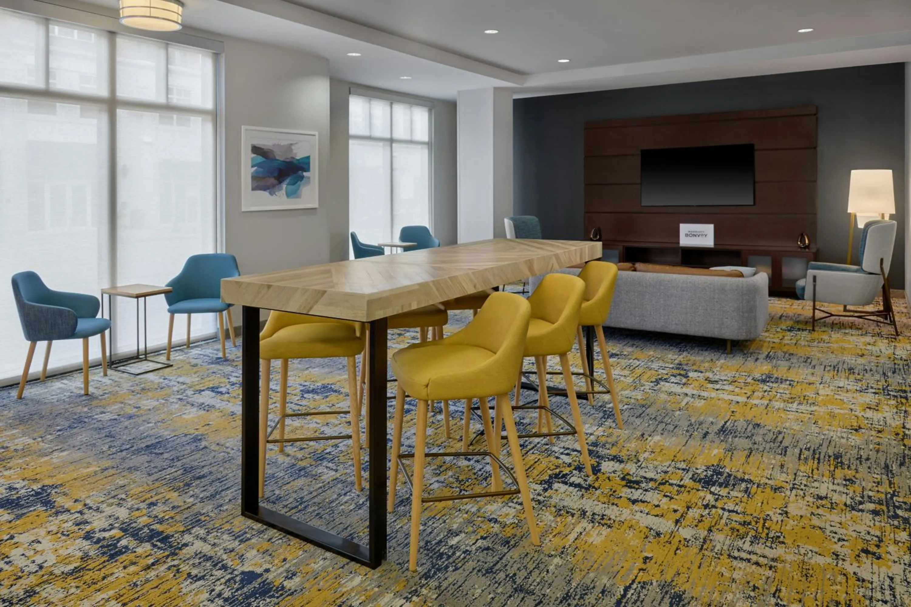 Lobby or reception in TownePlace Suites by Marriott Lawrence Downtown