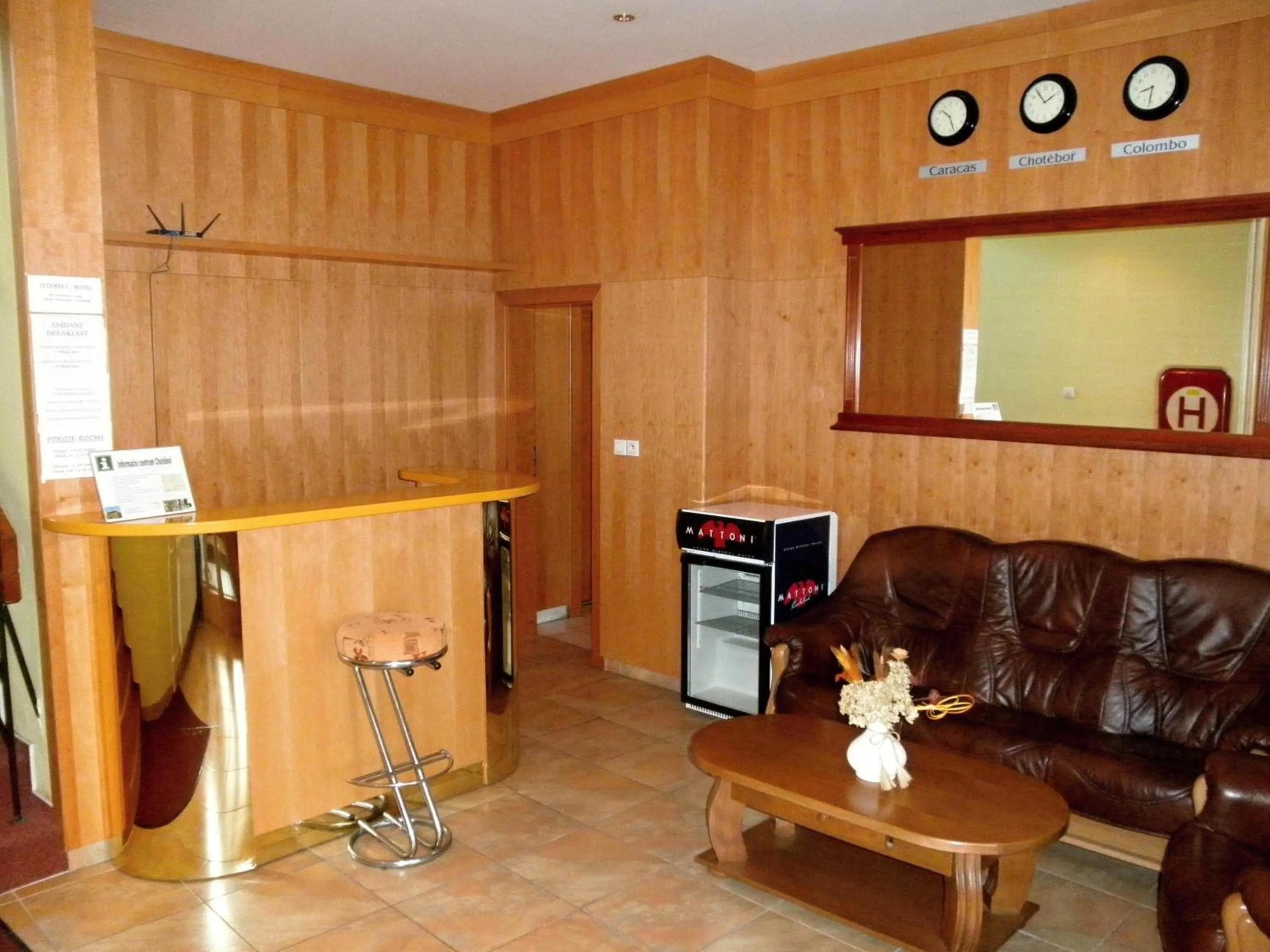 Lobby or reception in Hotel Vysocina