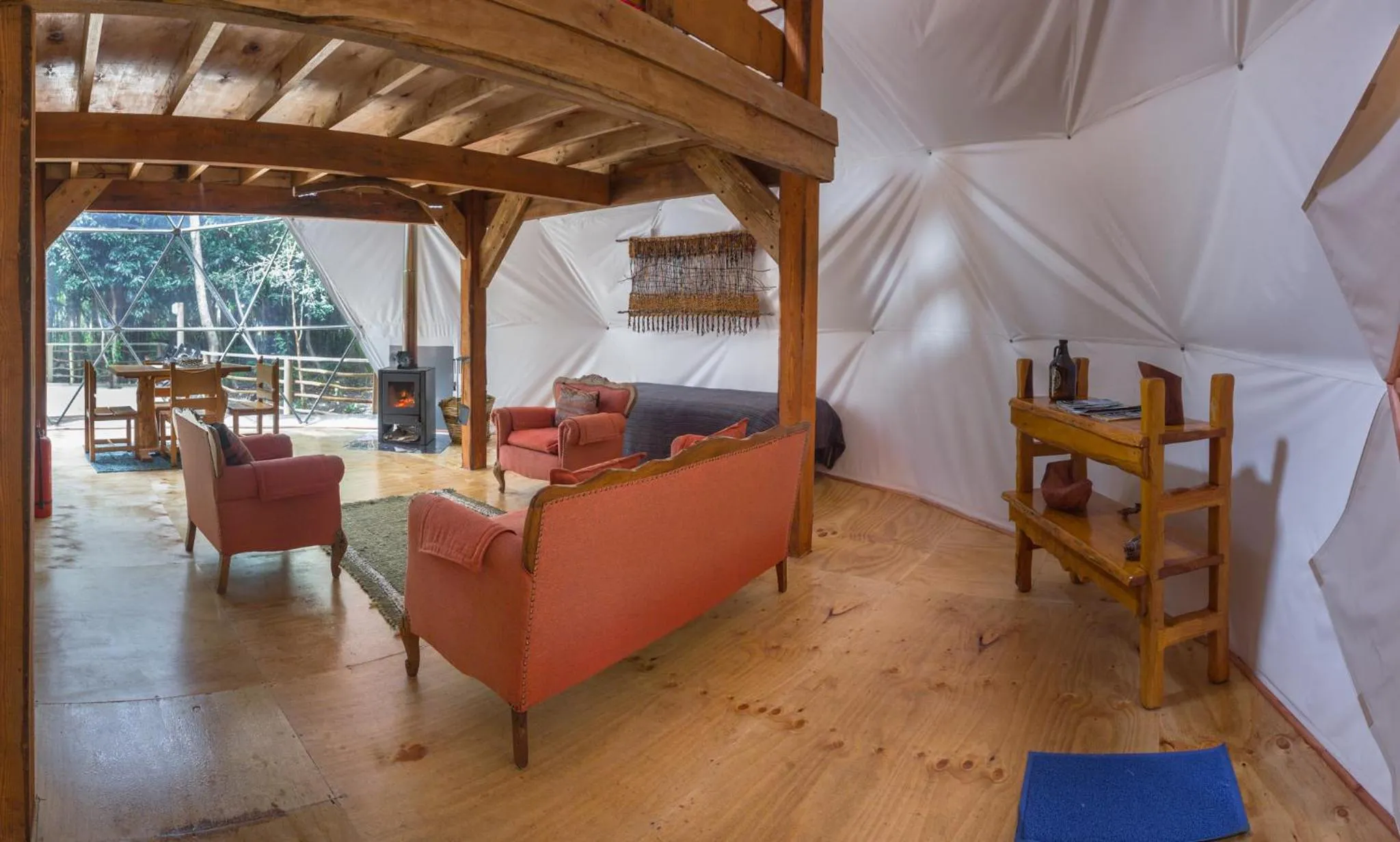 Living room in Cabañas Ensenada Bosque Nativo