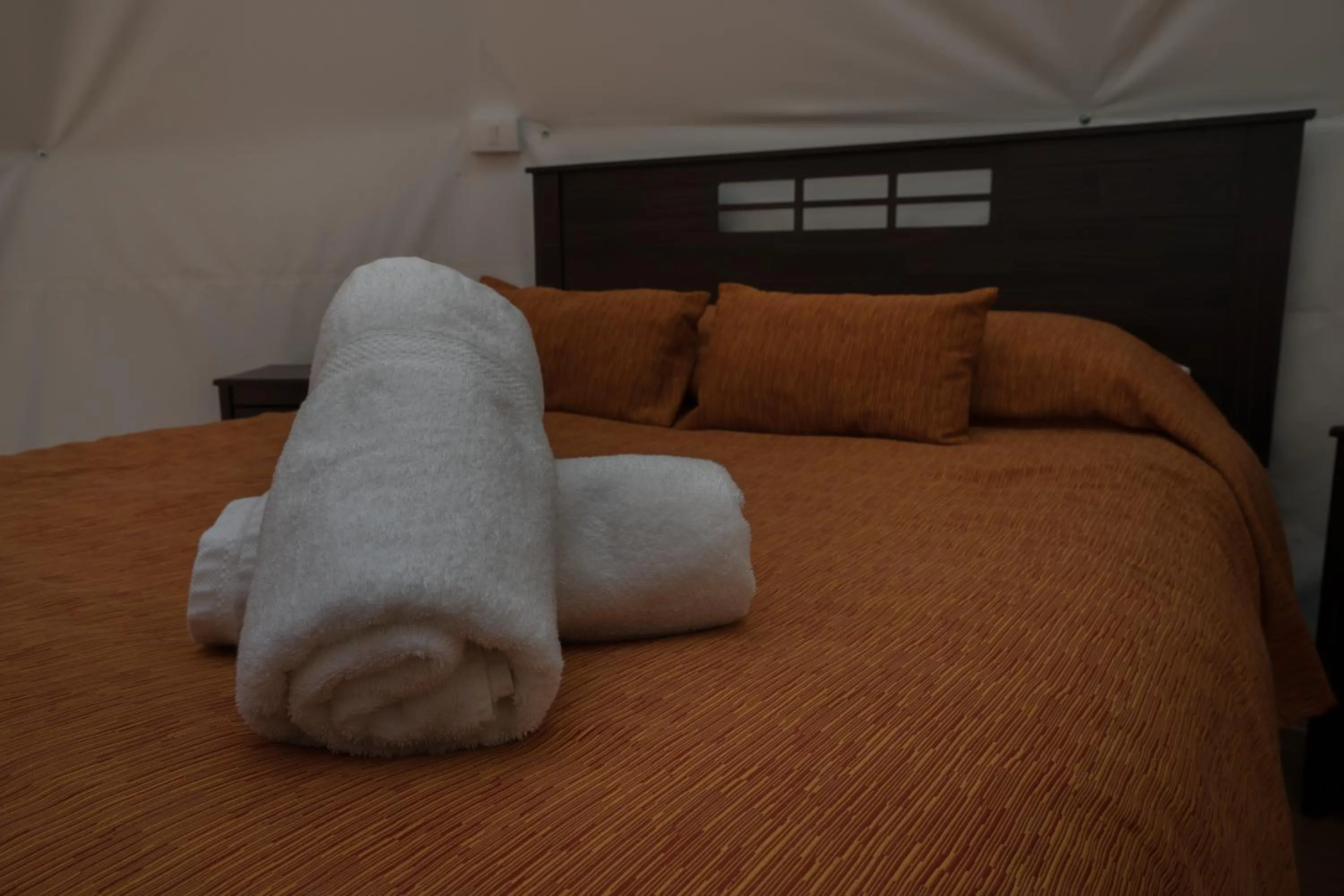 Bed in Cabañas Ensenada Bosque Nativo