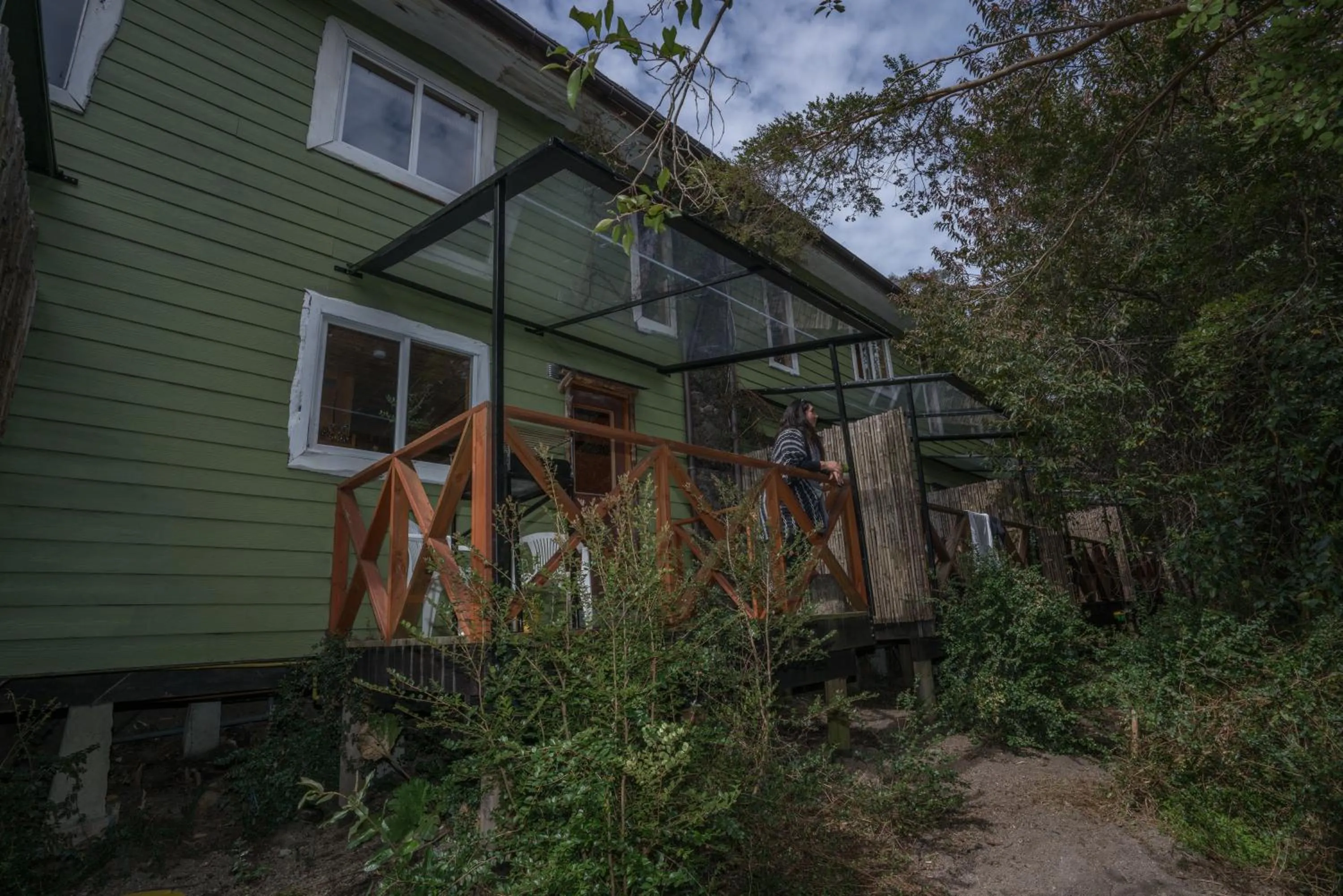 Balcony/Terrace in Cabañas Ensenada Bosque Nativo