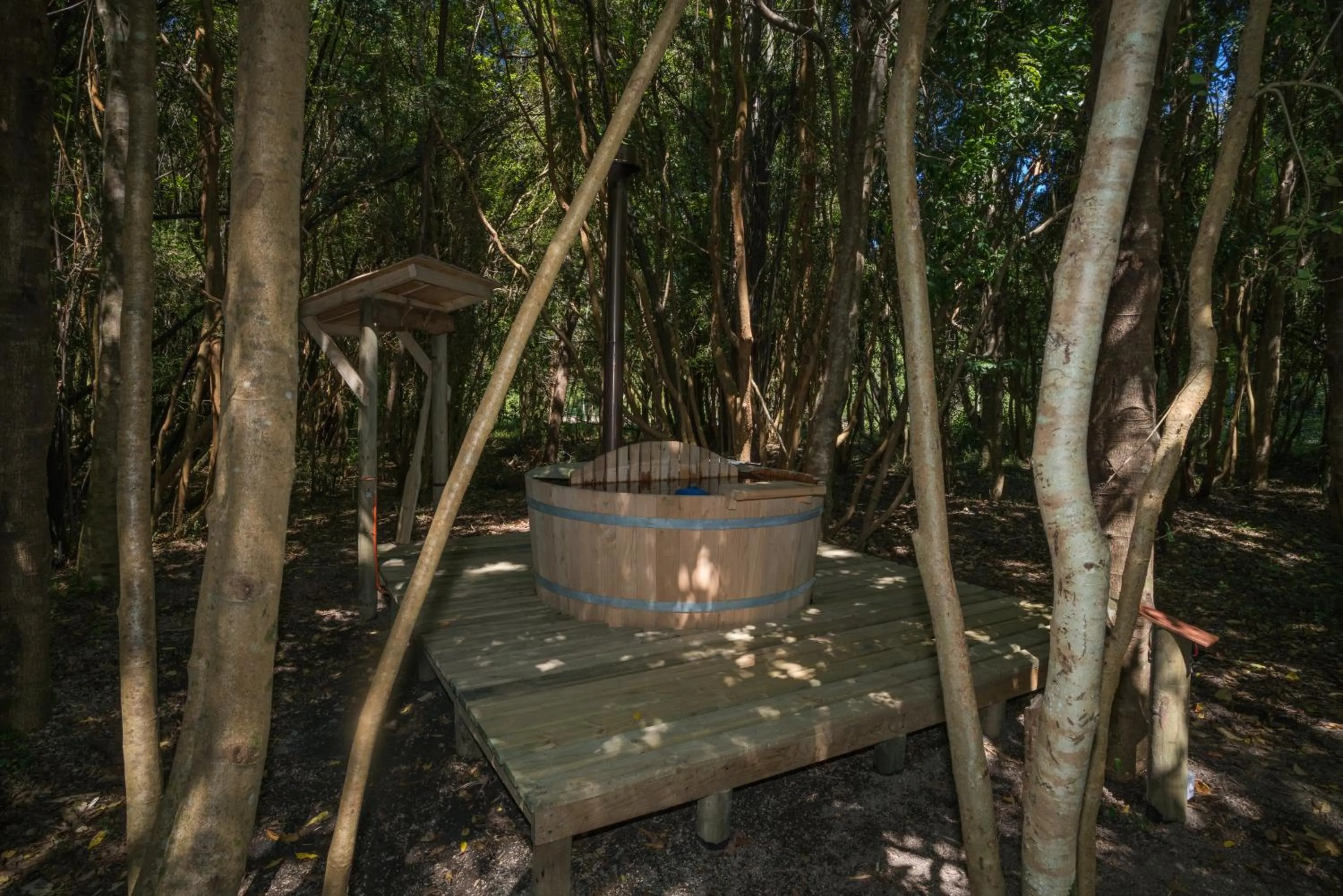 Hot Tub in Cabañas Ensenada Bosque Nativo