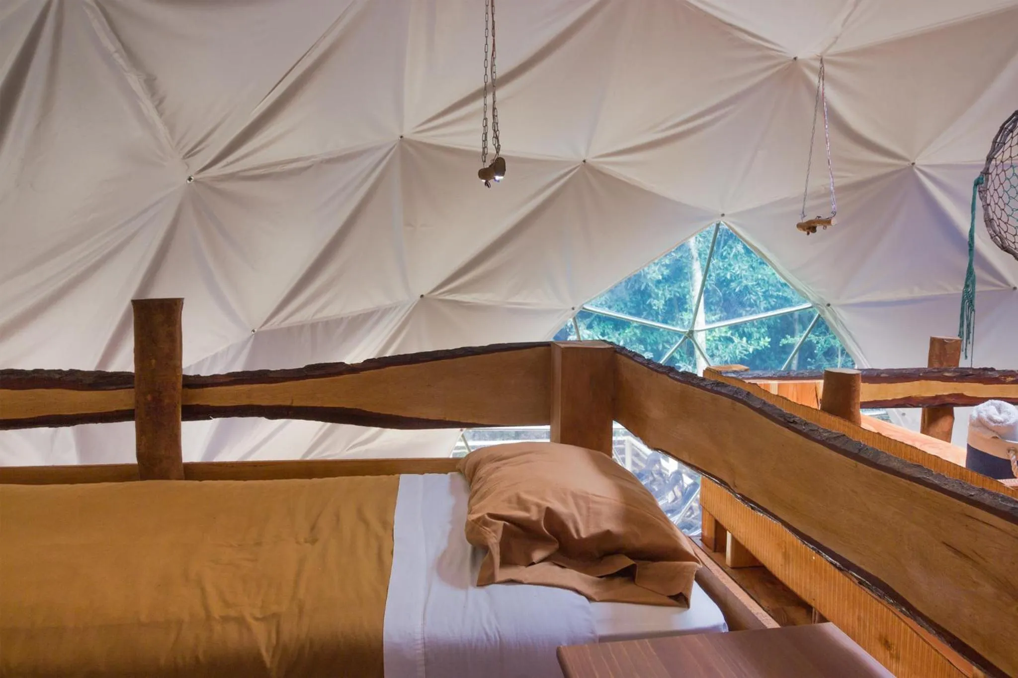 Bed in Cabañas Ensenada Bosque Nativo