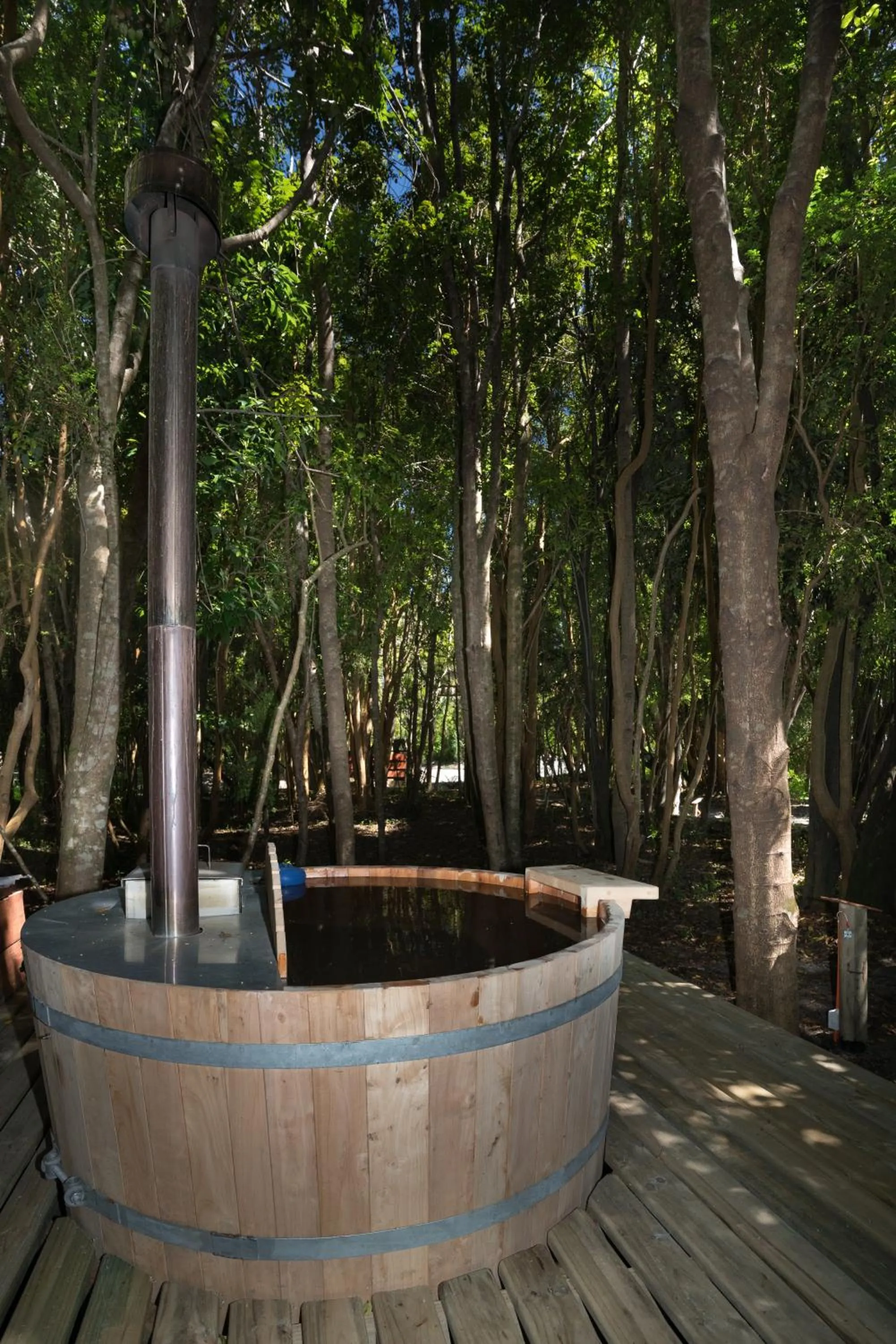 Hot Tub in Cabañas Ensenada Bosque Nativo